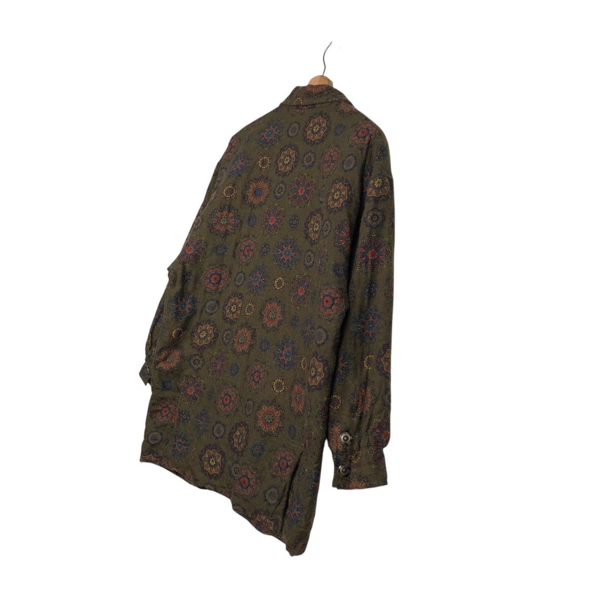 Vintage Button Jacket FullPrint Floral I 1981 Made in Italy
