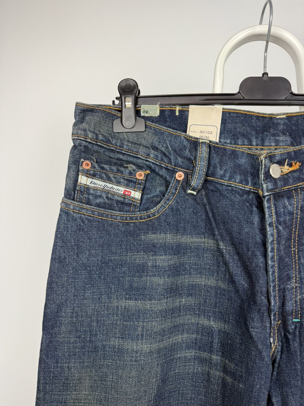 Designer × Diesel × Vintage Vintage Y2K Distressed Diesel Cargo jeans Pants Size US 34 / EU 50 - 3 Thumbnail