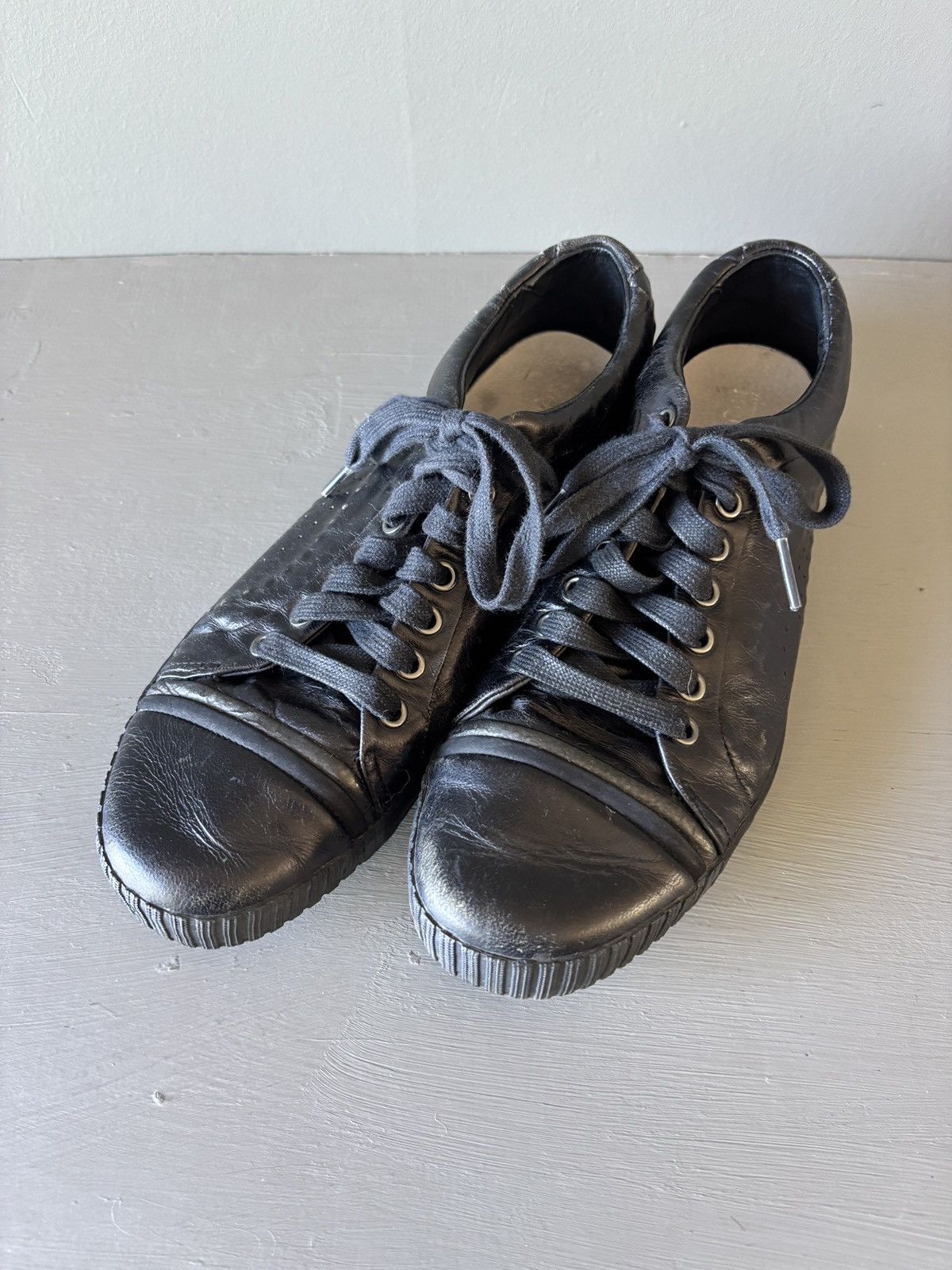 Alexander McQueen × Puma Alexander McQueen x Puma Scarred Street Sneakers 7.5 Black Size US 7.5 / EU 40-41 - 7 Thumbnail