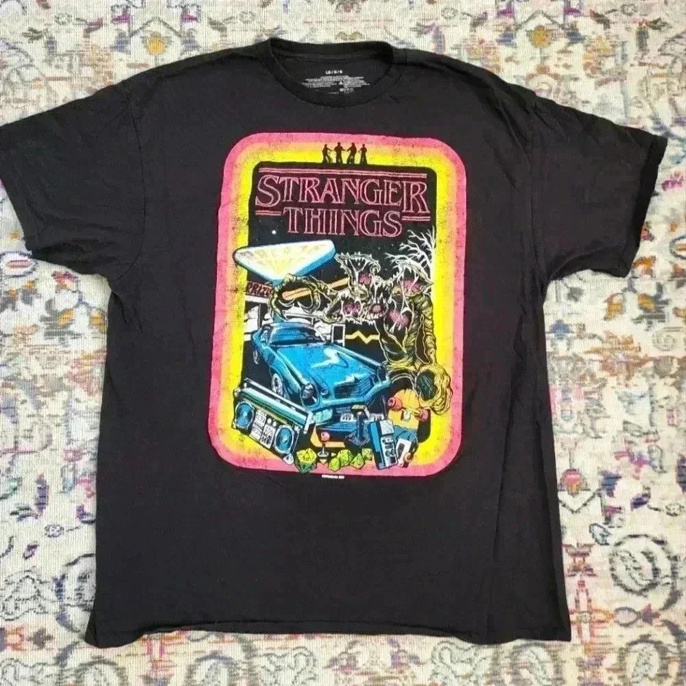 Other Stranger Things Iconic Series Black Neon Tee Cult Shirt Size US L / EU 52-54 / 3 - 1 Thumbnail