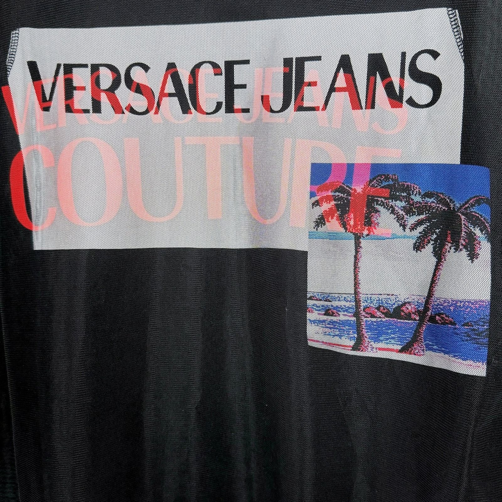 Versace Jeans Couture Versace Jeans Couture Women's M MeshTank Top Graphic T-Shirt Size M / US 6-8 / IT 42-44 - 4 Thumbnail