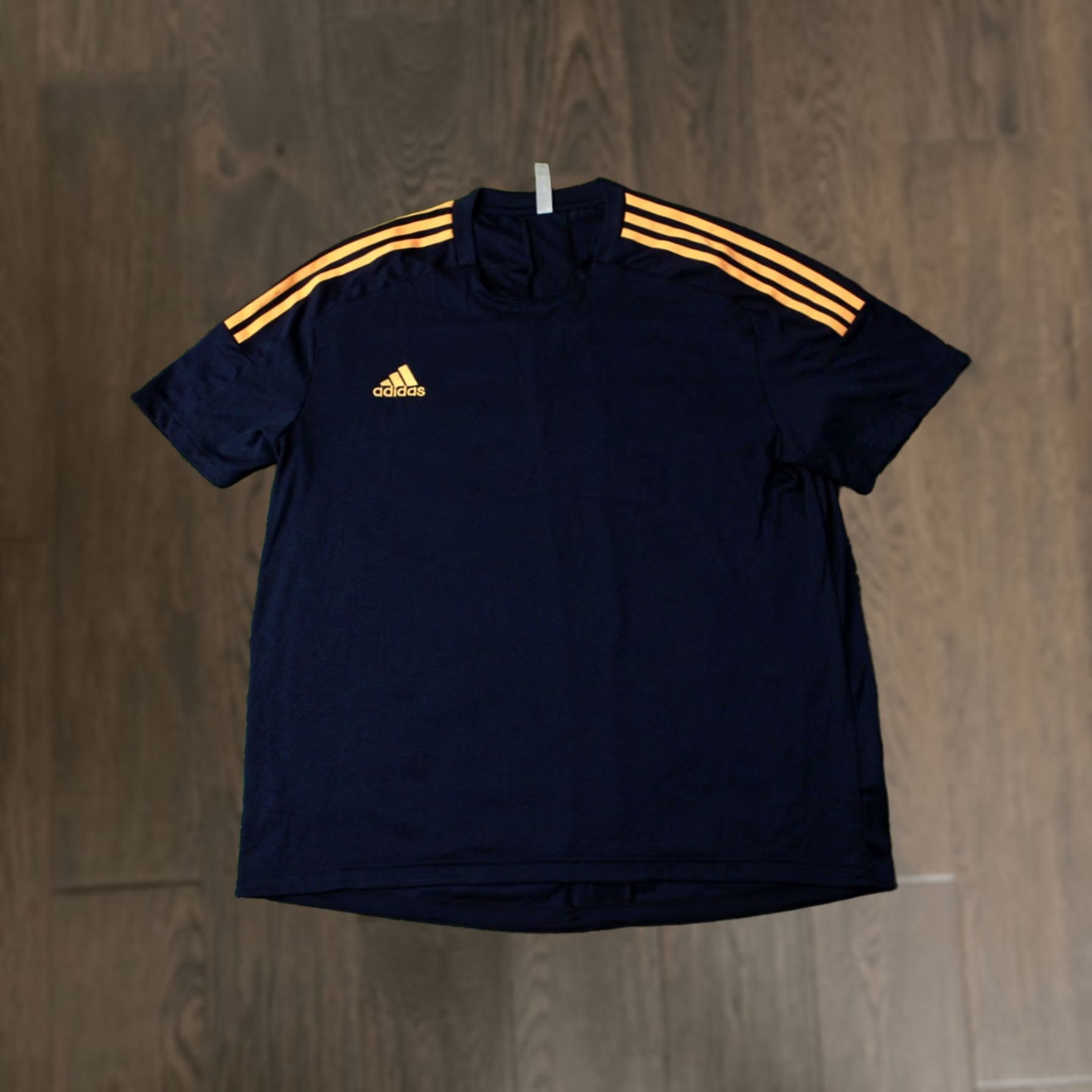 Adidas ADIDAS Performance 2019 Sport Training Men Shirt Jersey Tee Original XL Man T-Shirt Navy Blue Peach 2019 Running Base Layer Short Sleeve Crew Neck Size US XL / EU 56 / 4 - 1 Thumbnail