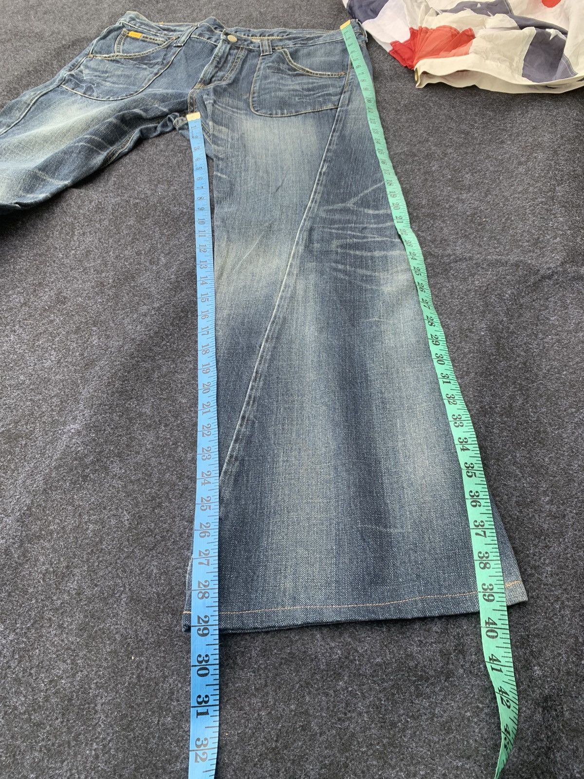 Lee Y2K Lee Rider Bell Bottom Flare Denim Jeans. Size US 35 - 4 Thumbnail
