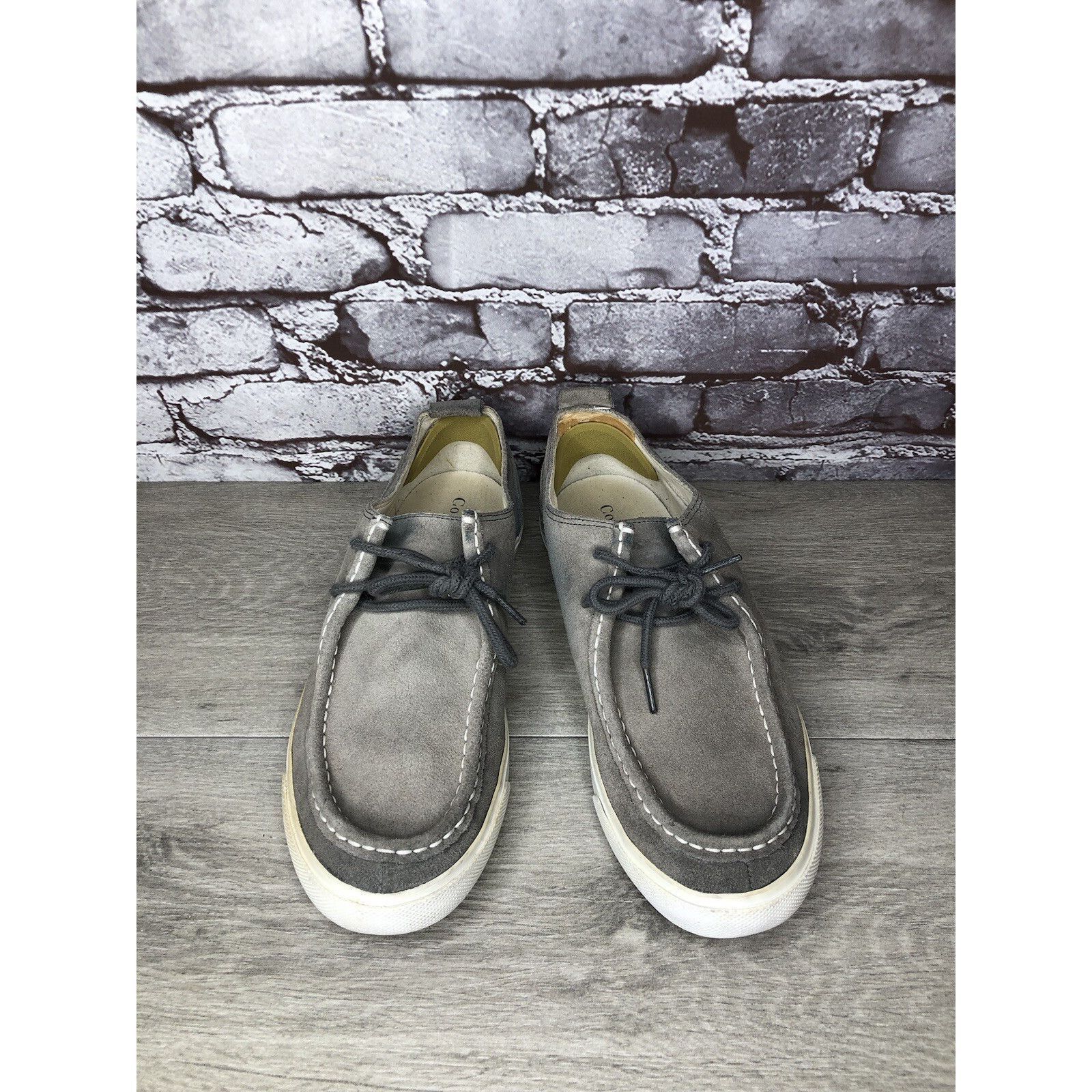 Cole Haan Cole Haan Air Berge Gray Suede Moc Toe Lace Up Sneaker Shoes Size US 10 / EU 43 - 15 Thumbnail