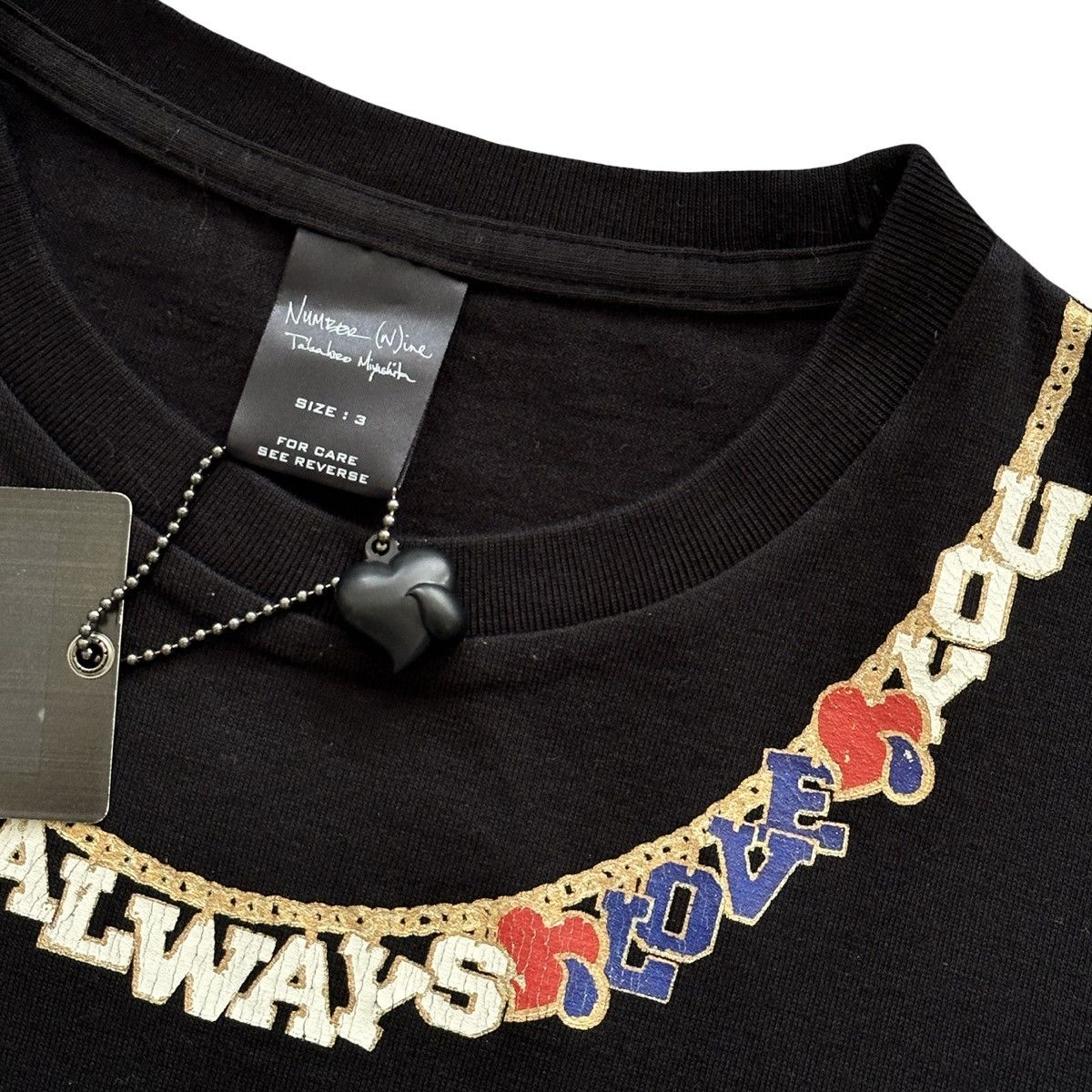 Number (N)ine 2003 “We Will Always Love You” New with Tags Tee size 3 Size US L / EU 52-54 / 3 - 6 Thumbnail