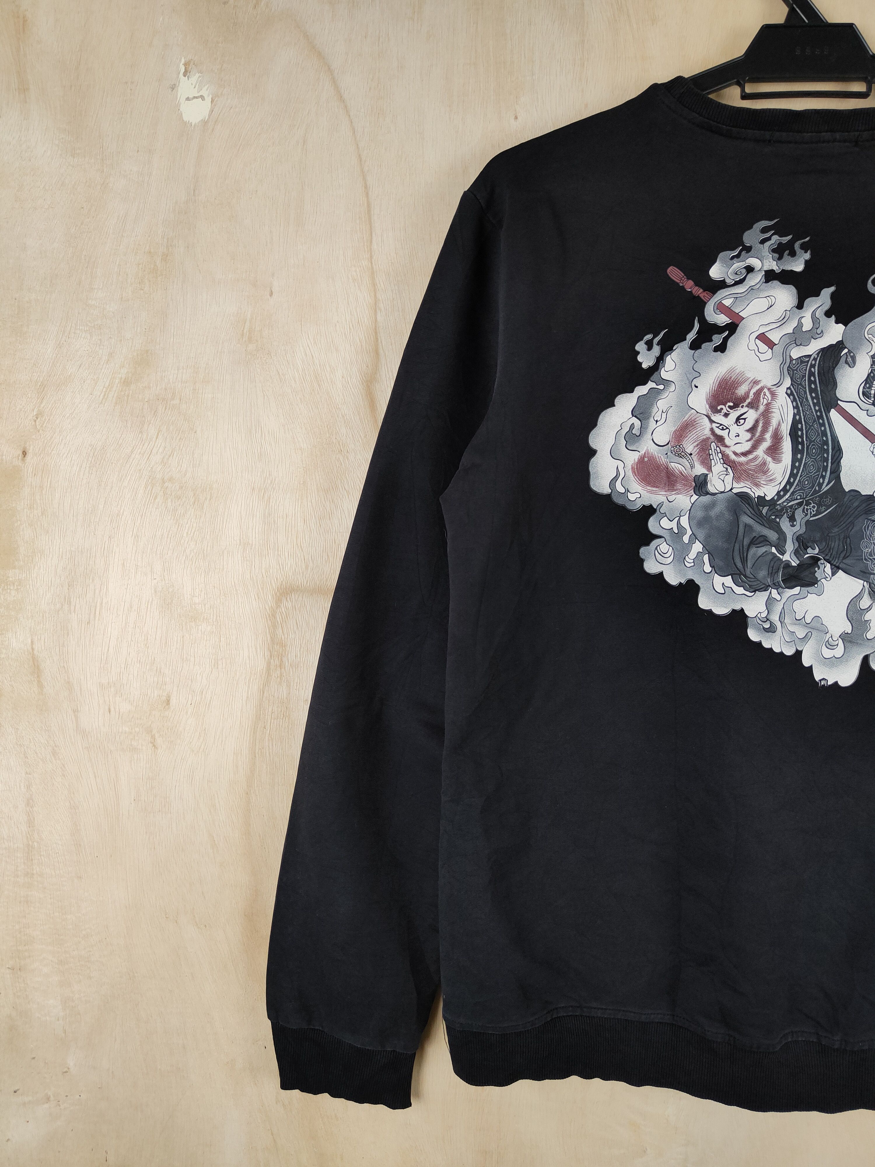 Japanese Brand O.Slangclaa monkey magic Black Sweatshirts #S2623 Size US M / EU 48-50 / 2 - 3 Thumbnail