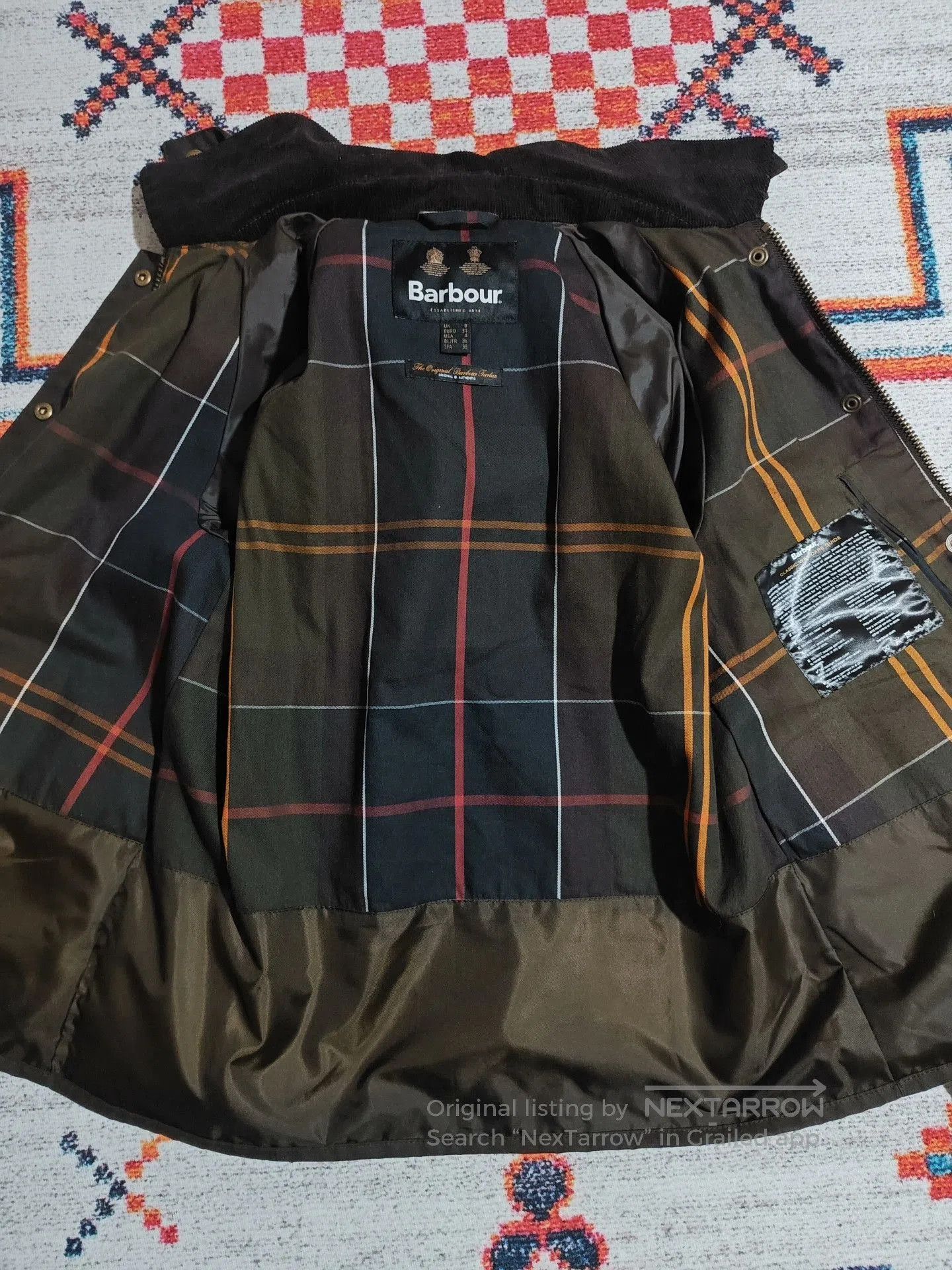 Barbour Barbour Avon Olive Waxed Fishing Jacket. Size M / US 6-8 / IT 42-44 - 6 Thumbnail