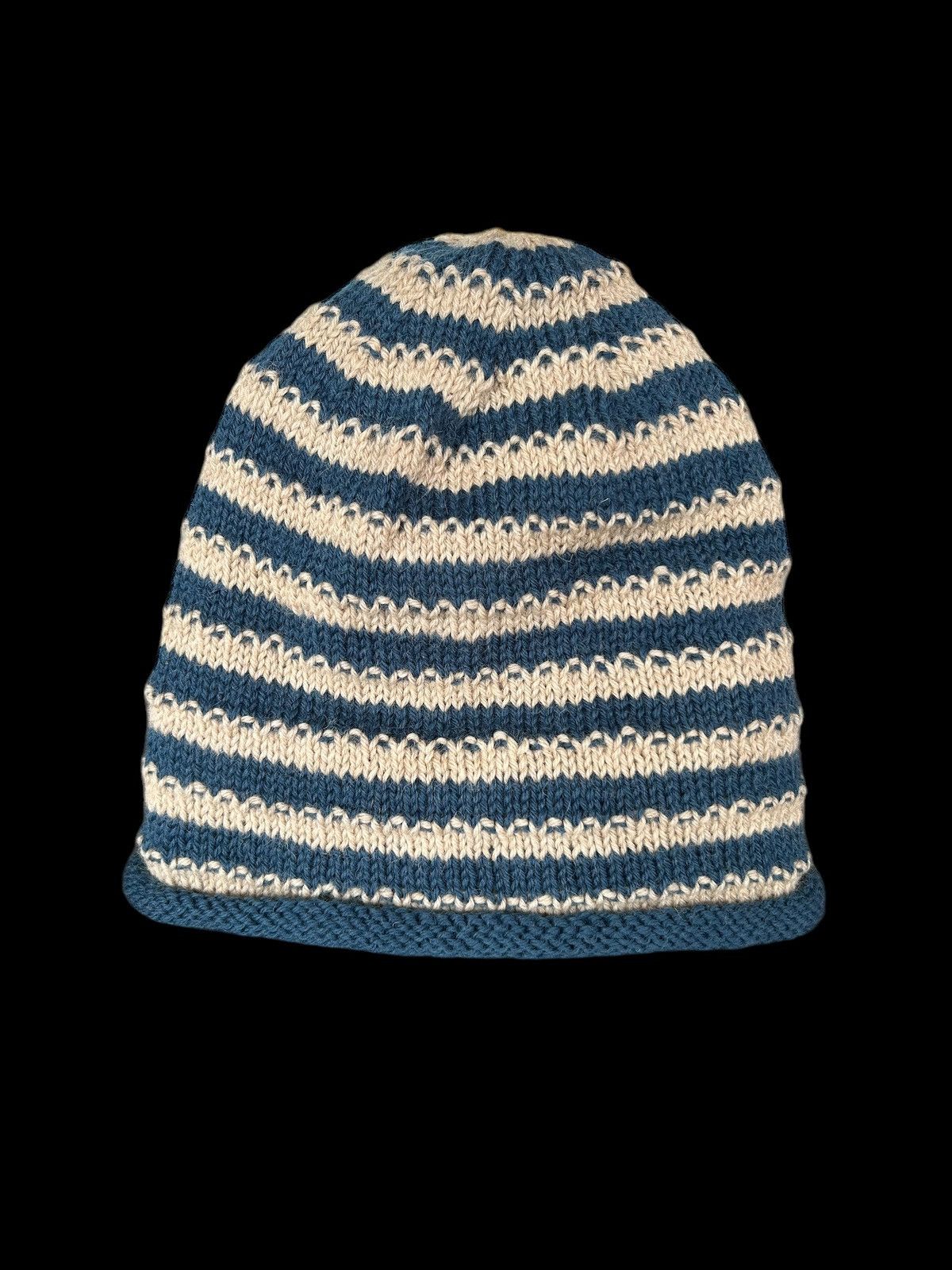 Japanese Brand × Kapital × Vintage Crochet knitted handmade big Beanie Hats ☠️☠️ Size ONE SIZE - 3 Thumbnail