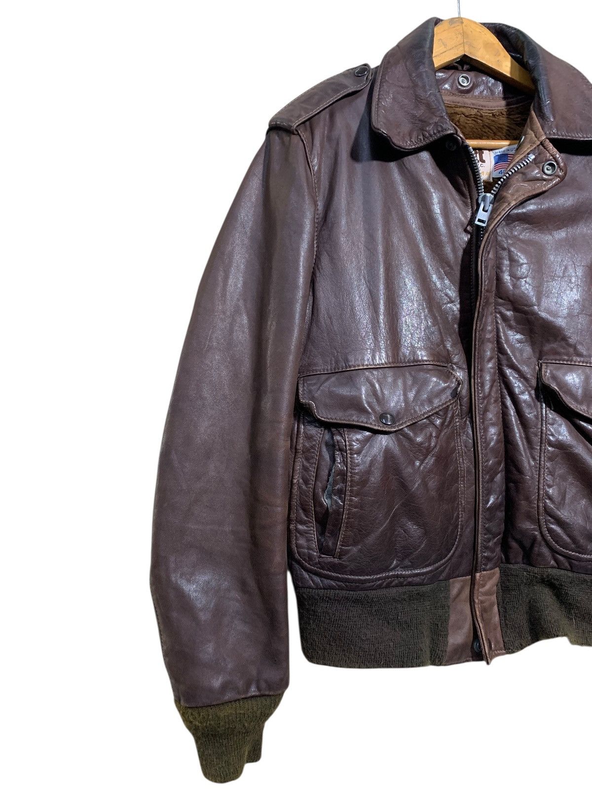 Schott 🔥VTG SCHOTT NYC LEATHER JACKET TYPE A-2 USAF Size US M / EU 48-50 / 2 - 5 Thumbnail