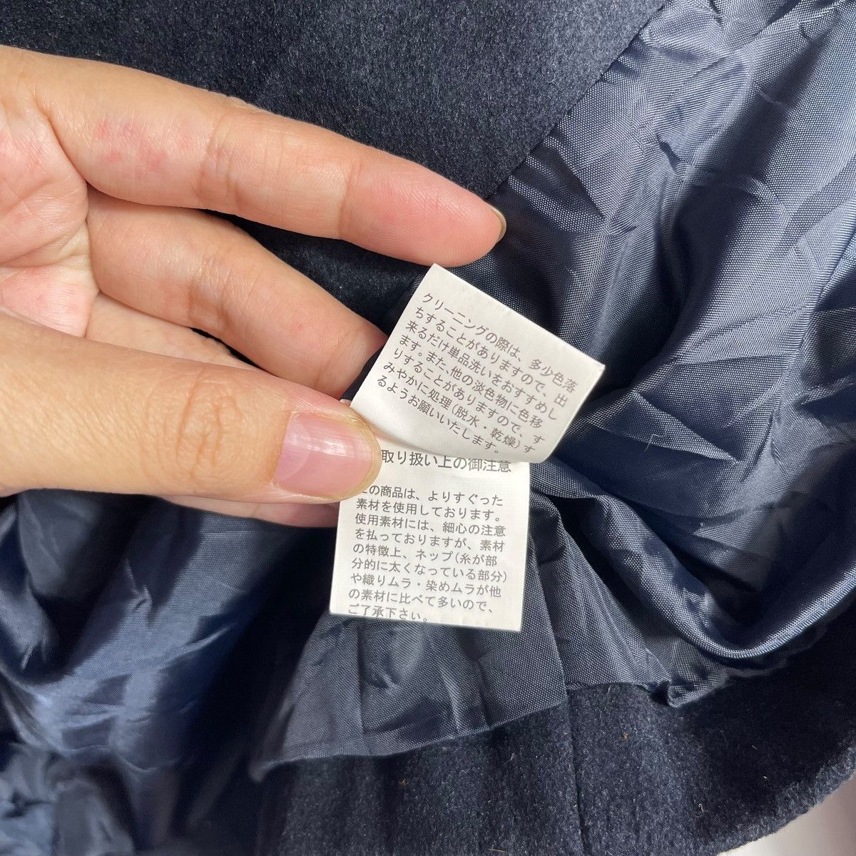 Vintage Vintage Spanish Harem Navy Wool Peacoat Double Breasted Size S / US 4 / IT 40 - 7 Thumbnail