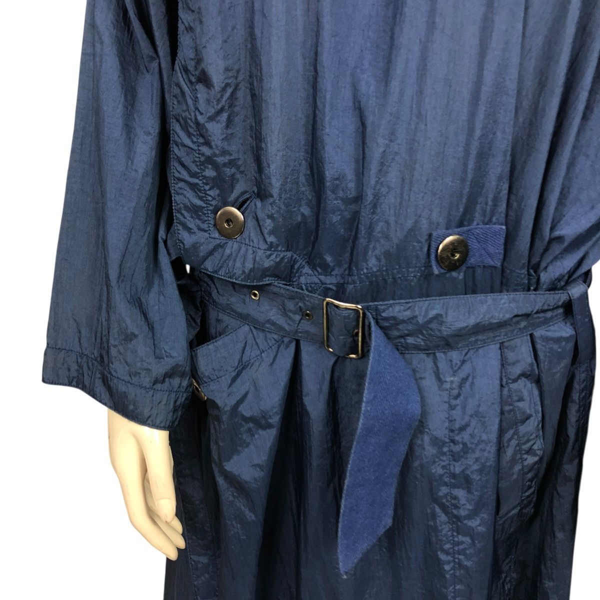 Issey Miyake 🔥VINTAGE 80’s NYLON LONG JACKET ISSEY MIYAKE BONDAGE DESIGN Size US M / EU 48-50 / 2 - 18 Thumbnail