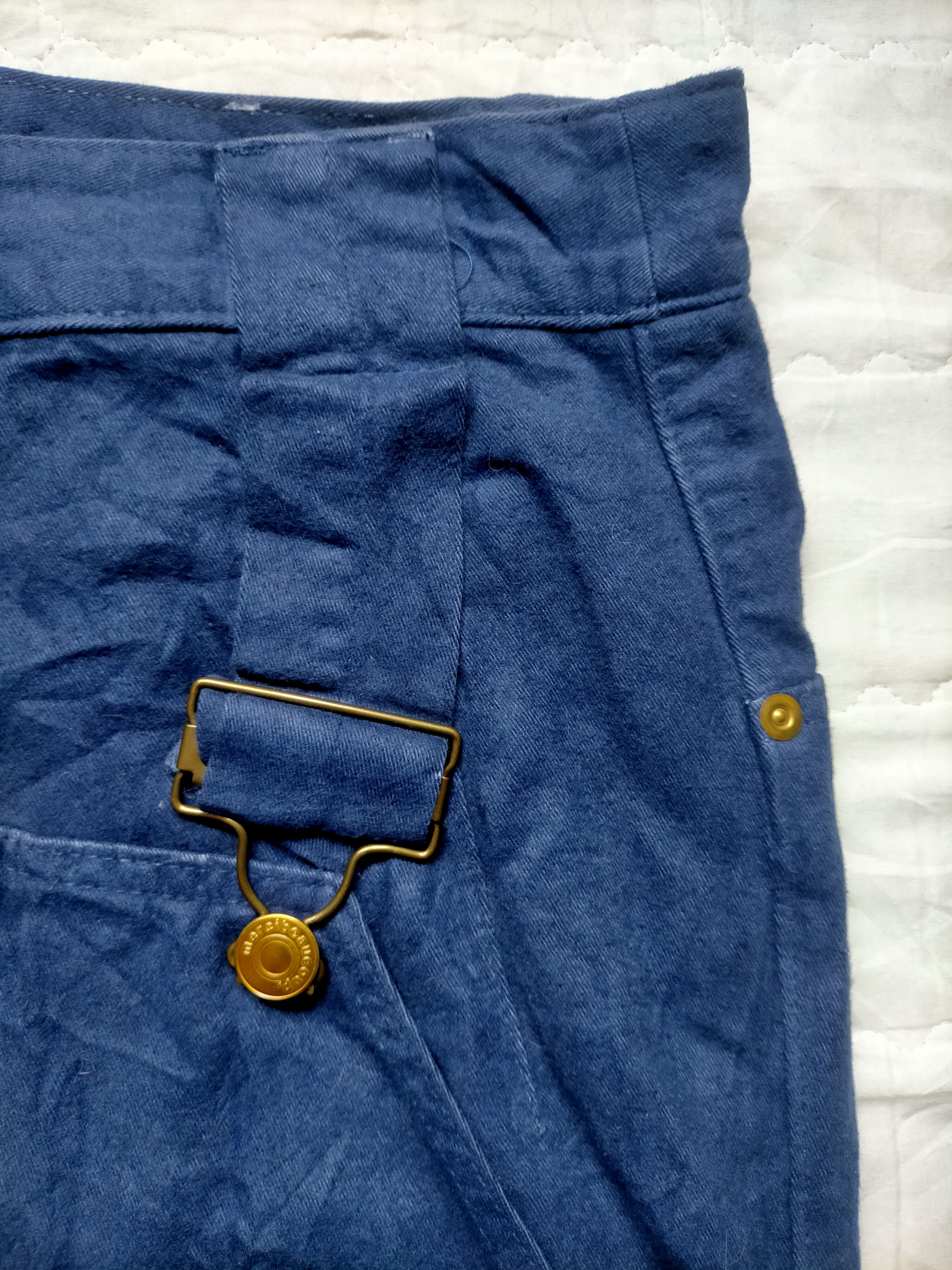 Issey Miyake Mercibeaucop Drop Cropth Suede Cotton Parachute Pants Size US 30 / EU 46 - 6 Thumbnail