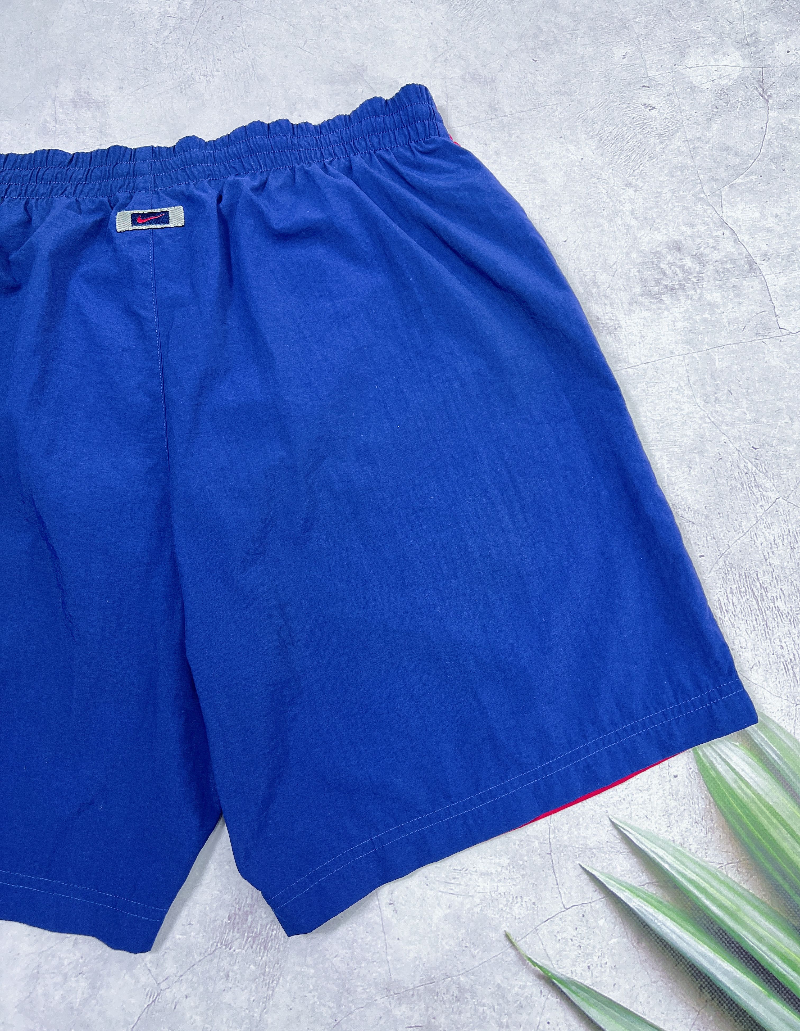 Nike × Vintage Vintage Nike Swim Trunks Shorts Big Swoosh Logo Size US 36 / EU 52 - 14 Thumbnail