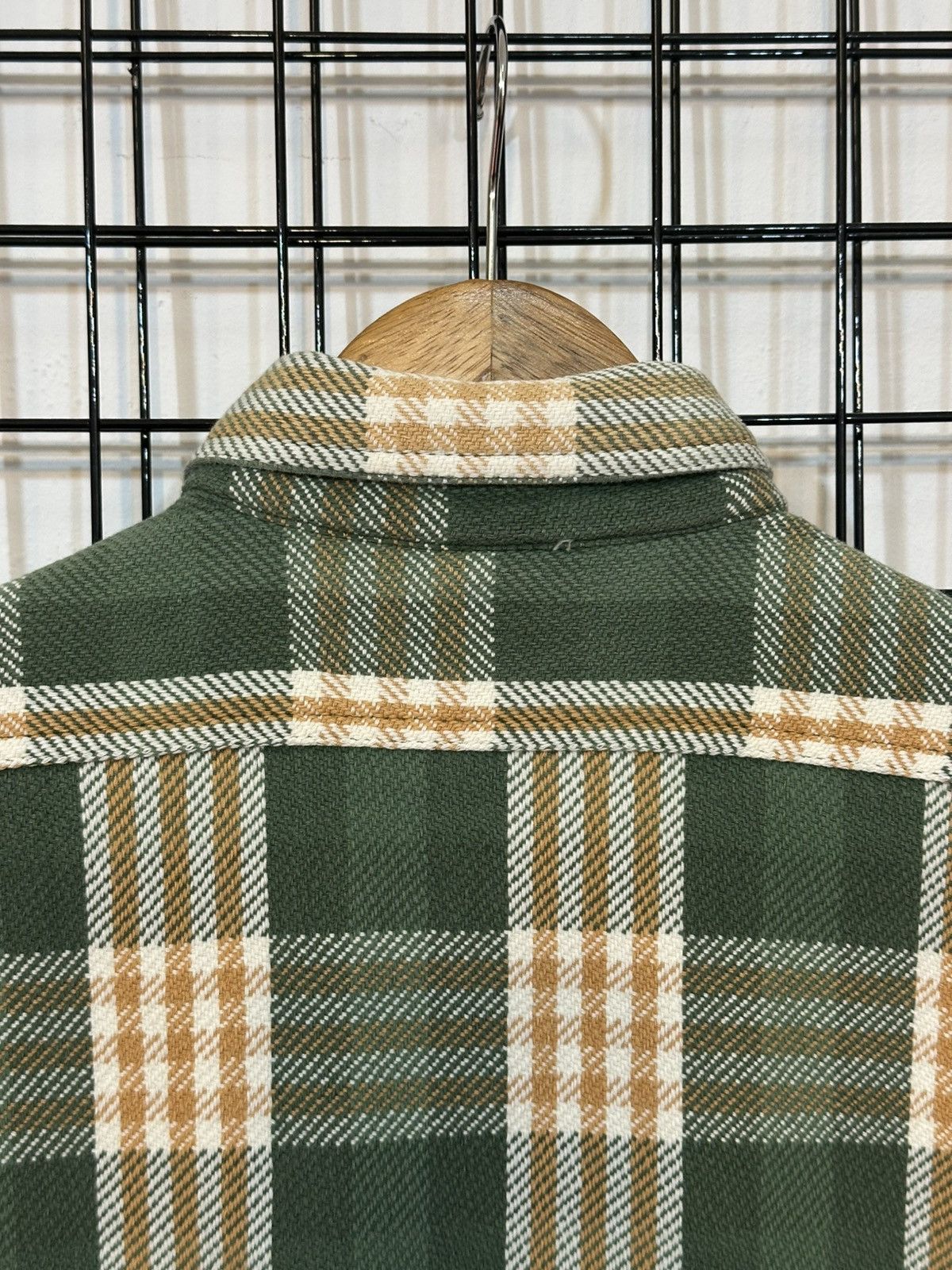 Sugar Cane Sugar Cane green and orange plaid twill flannel shirt. Size US S / EU 44-46 / 1 - 9 Thumbnail