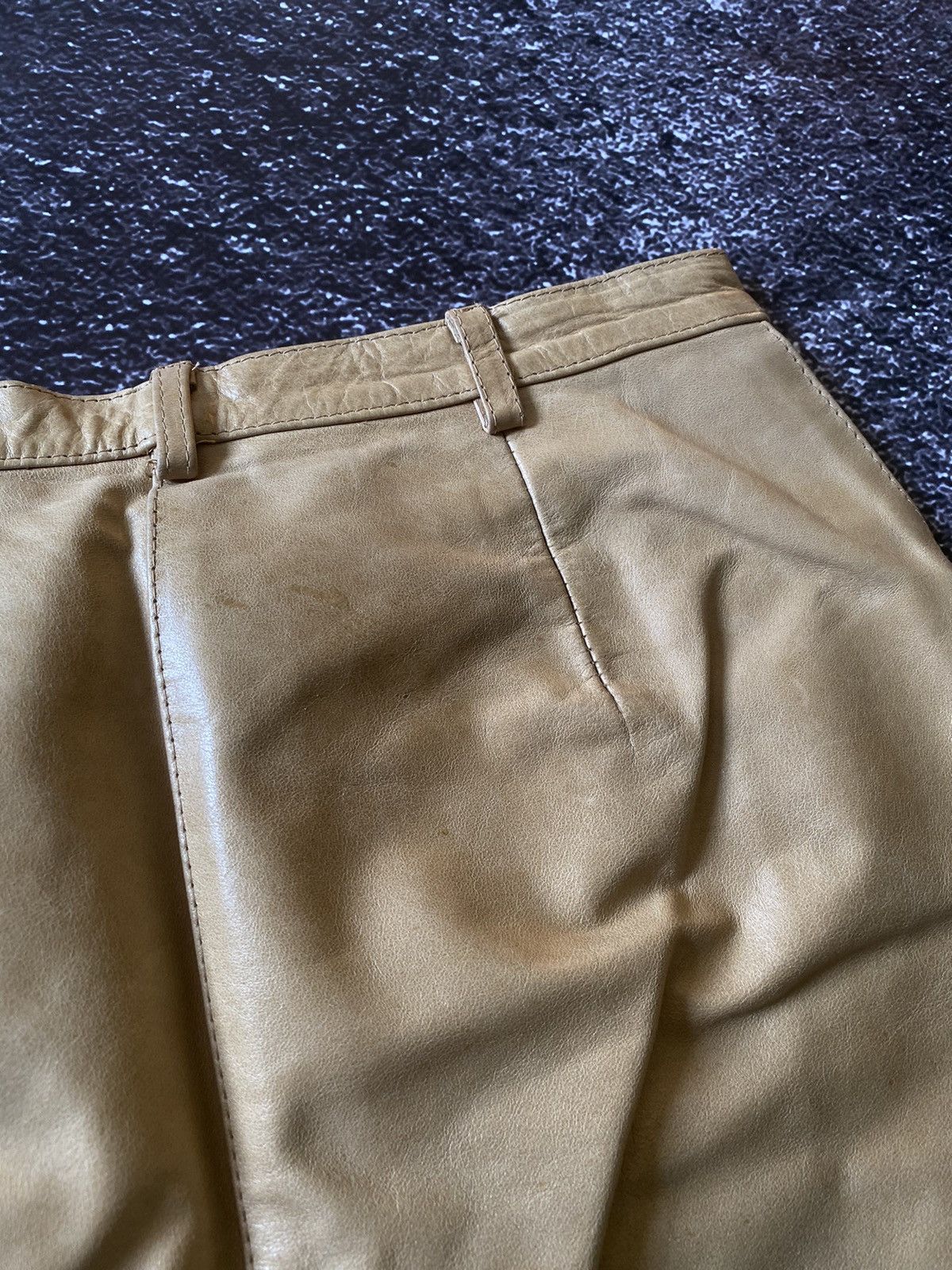 Missoni Vintage Missoni Rare Leather Trouser Pants Women Size 27" / US 4 / IT 40 - 20 Thumbnail