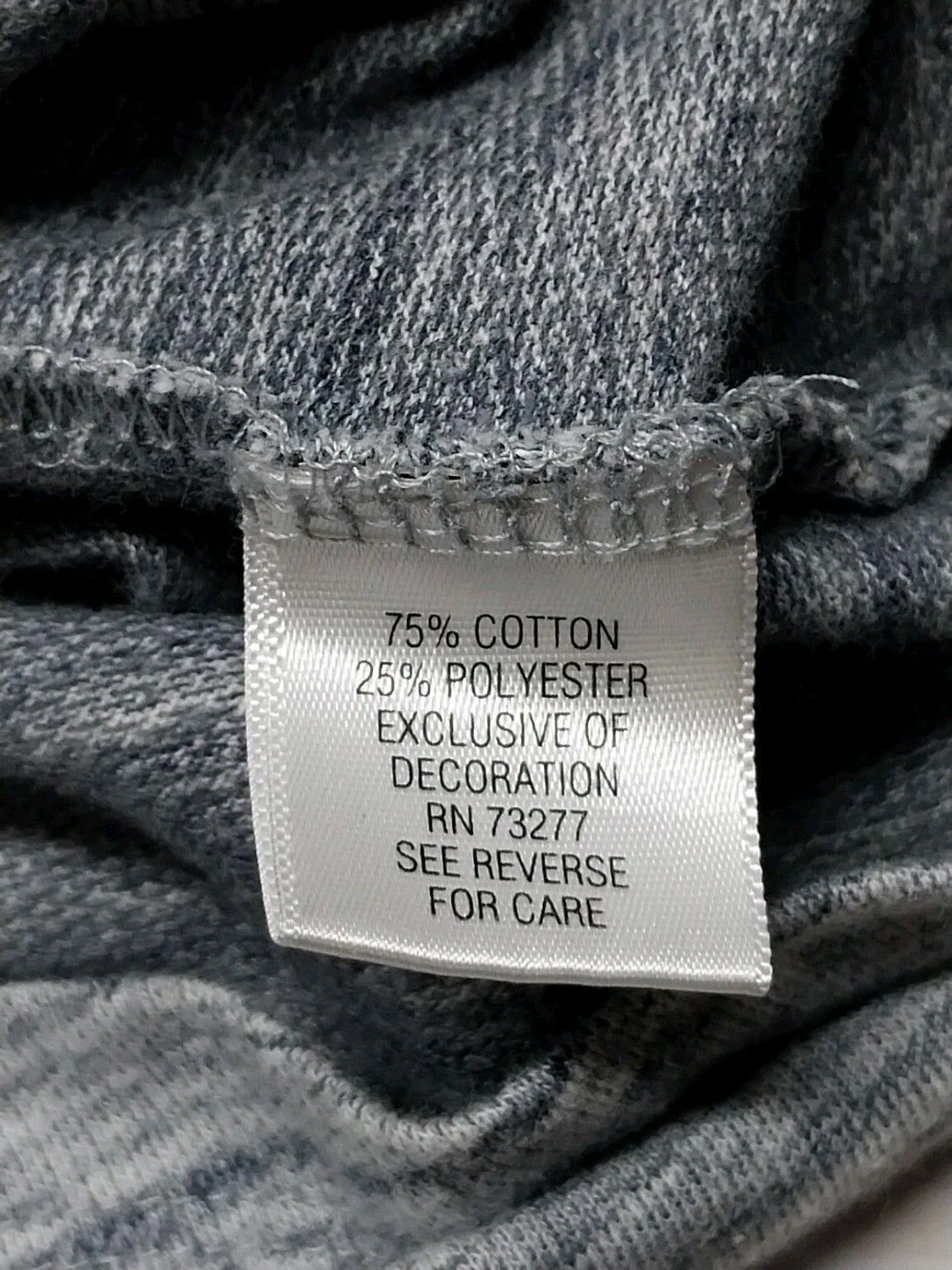 Sonoma Sonoma Womens Small Marled Gray Striped Tee Soft Casual Size S / US 4 / IT 40 - 4 Thumbnail