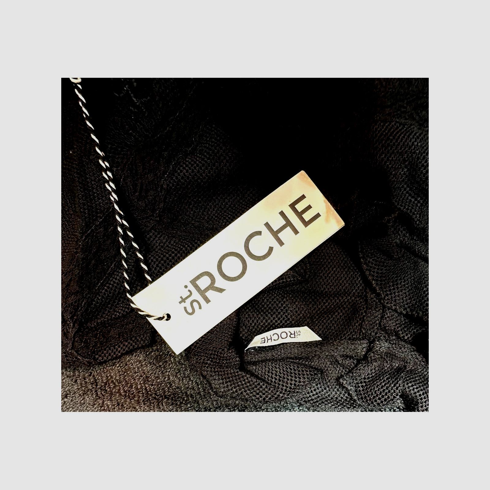 Other St Roche Lace Embroidered Ruffle Neck Flores Top Black 4 Size S / US 4 / IT 40 - 10 Thumbnail