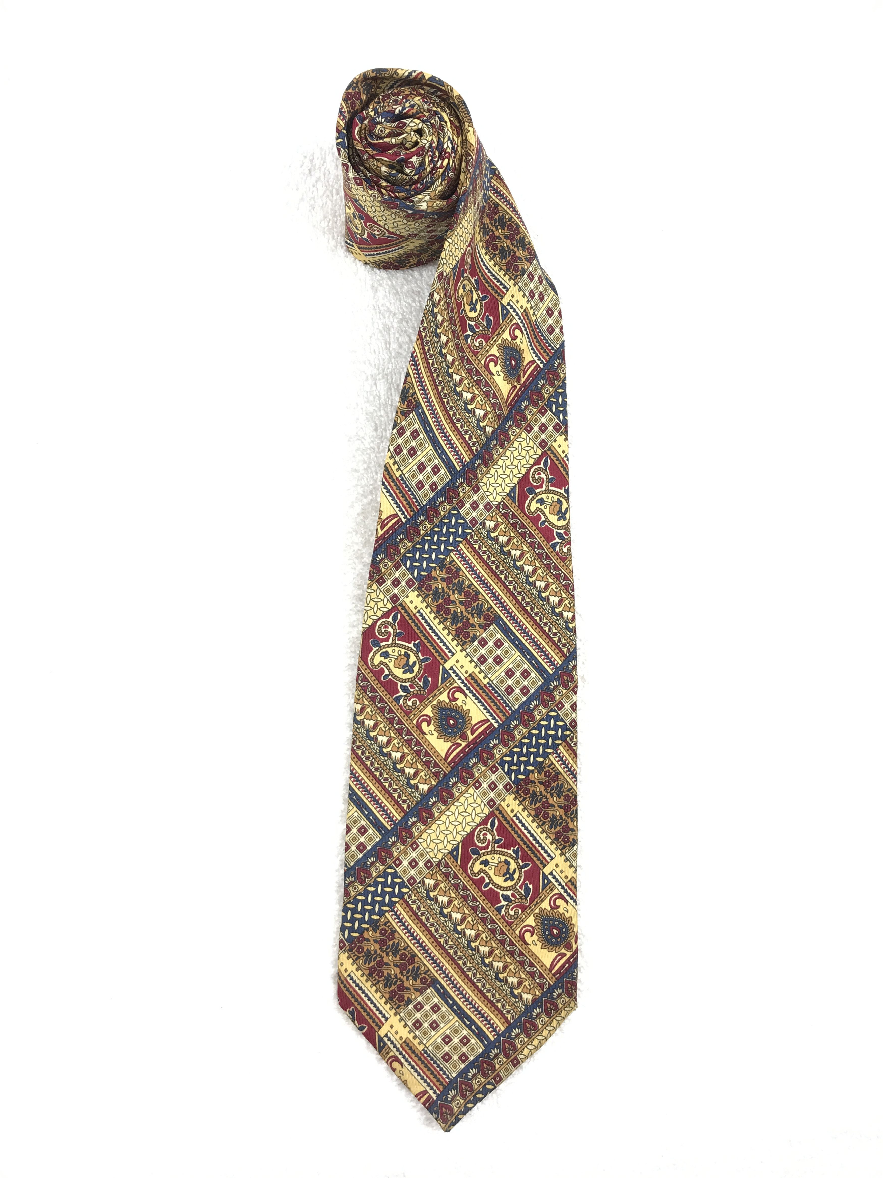 Vintage Vintage Giorgio Rossi Silk Necktie Size ONE SIZE - 2 Thumbnail
