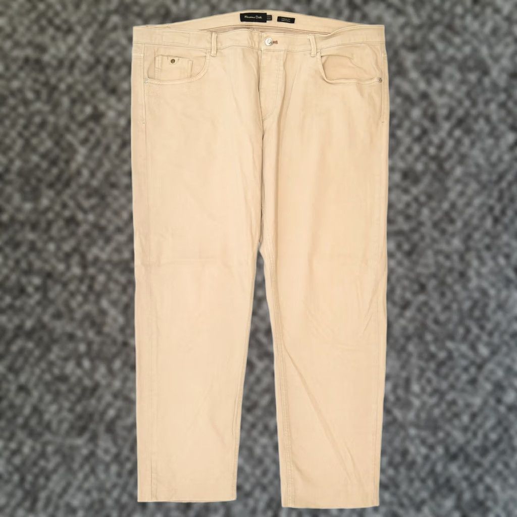 Massimo Dutti MASSIMO DUTTI Womens Casual Trousers Beige Classic W40 L29 Size 27" / US 4 / IT 40 - 1 Thumbnail
