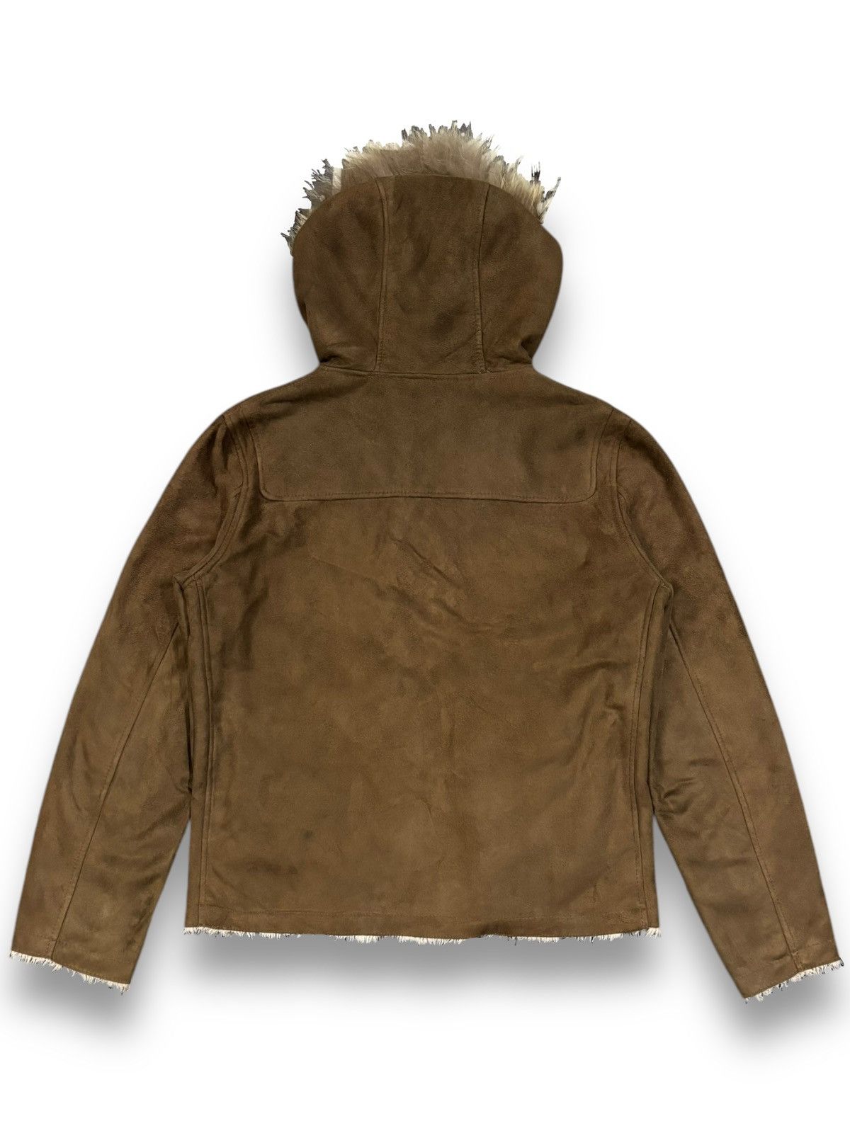 If Six Was Nine Semantic Design Faux Suede Raccoon Fur Hooded Punk Jacket Size US M / EU 48-50 / 2 - 2 Thumbnail