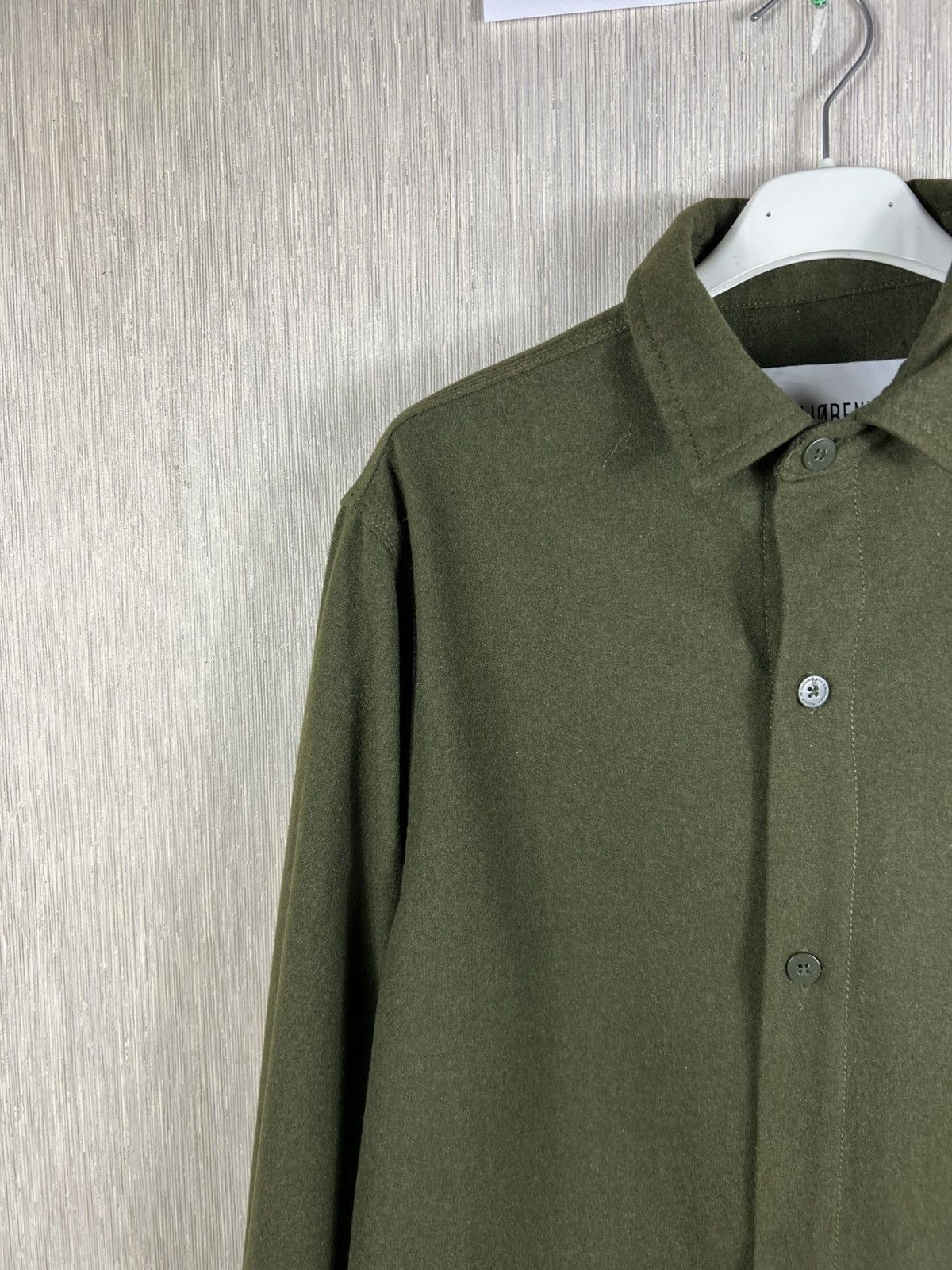 Han Kjobenhavn Archival Han Kjøvenhavn public shirt wool over shirt army Size US M / EU 48-50 / 2 - 4 Thumbnail