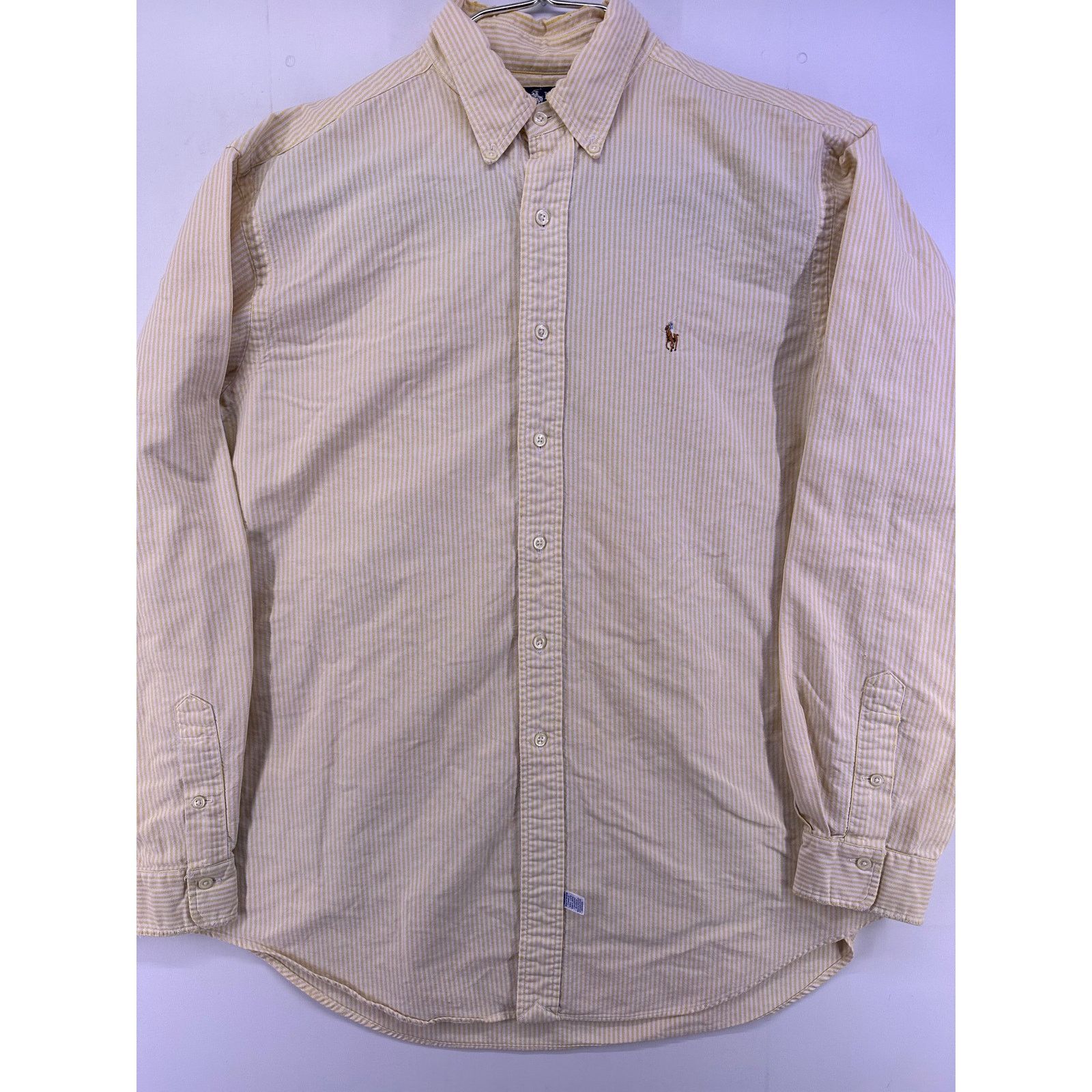 Ralph Lauren Vintage Ralph Lauren Pony Embroidered Striped LS Size 36/17 Size US XL / EU 56 / 4 - 3 Thumbnail