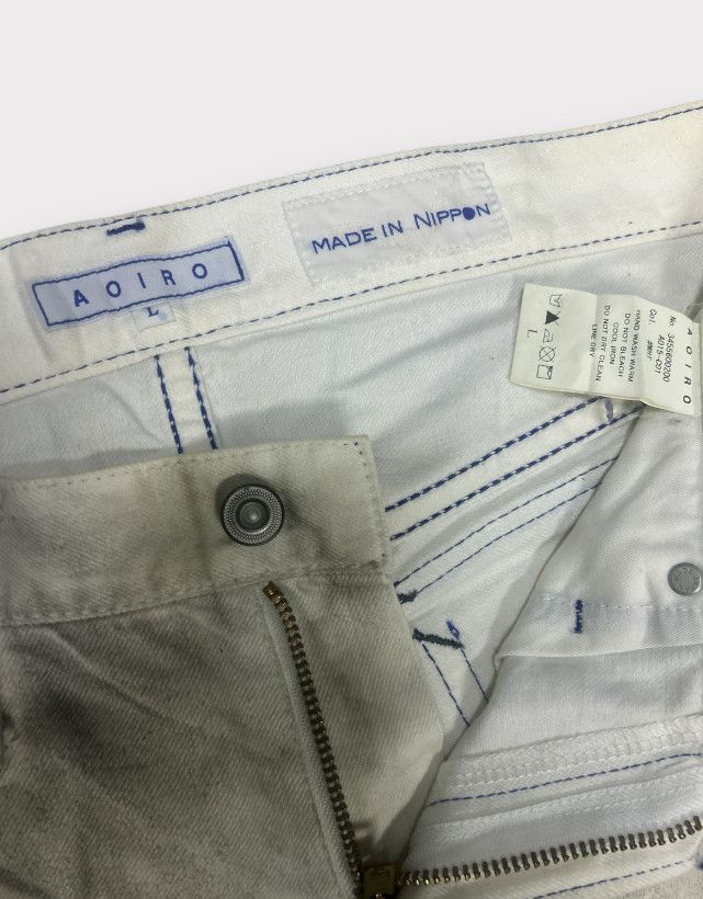 Japanese Brand Aoiro waxed denim made in nippon Size US 33 - 7 Thumbnail