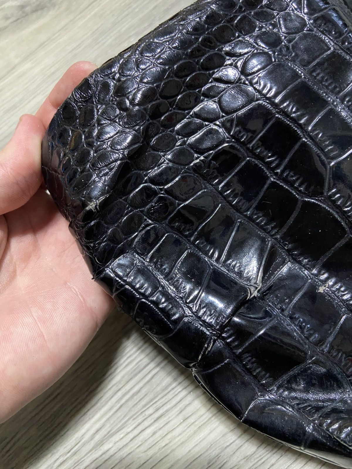 Vivienne Westwood Vivienne Westwood Archive Orb Croc-Embossed Granny Frame Size ONE SIZE - 9 Thumbnail