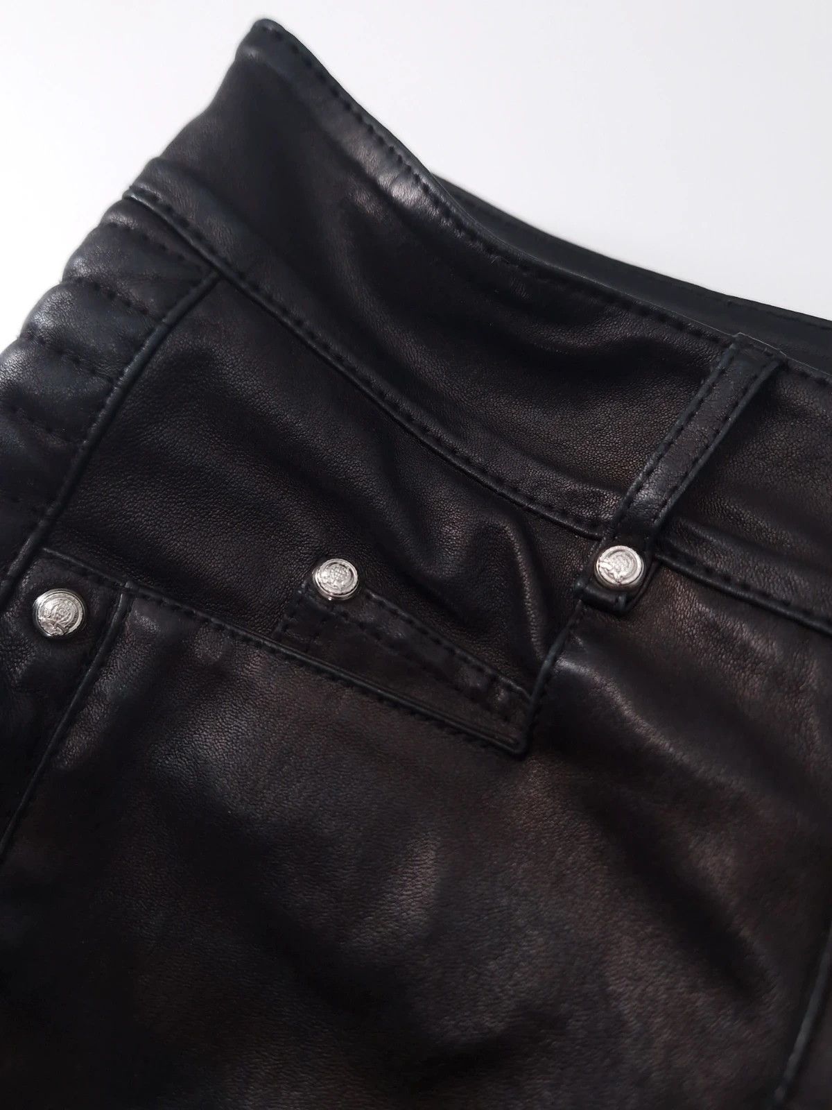 Balmain Balmain Leather Biker Pants Size 27" / US 4 / IT 40 - 11 Thumbnail