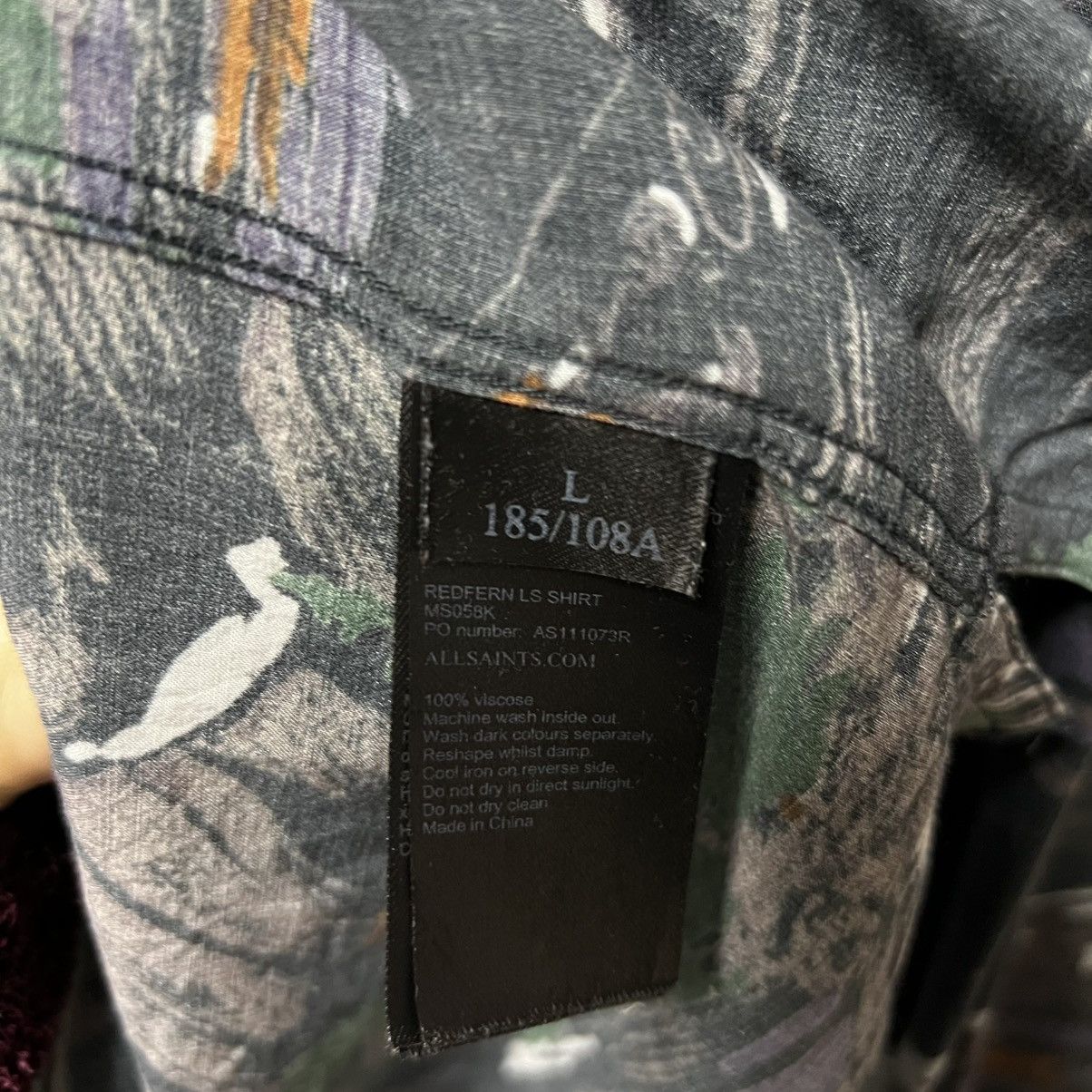 Allsaints Allsaints Redfern Landscape Poplin Shirt Outdoor Long Sleeve Size US L / EU 52-54 / 3 - 15 Thumbnail