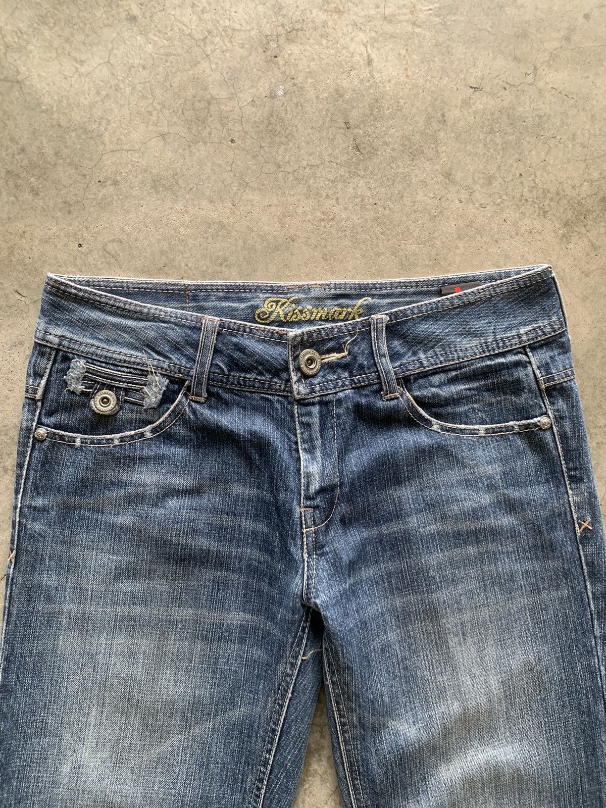Japanese Brand Kissmark Japan Low Rise Flared Jeans Size US 32 / EU 48 - 4 Thumbnail