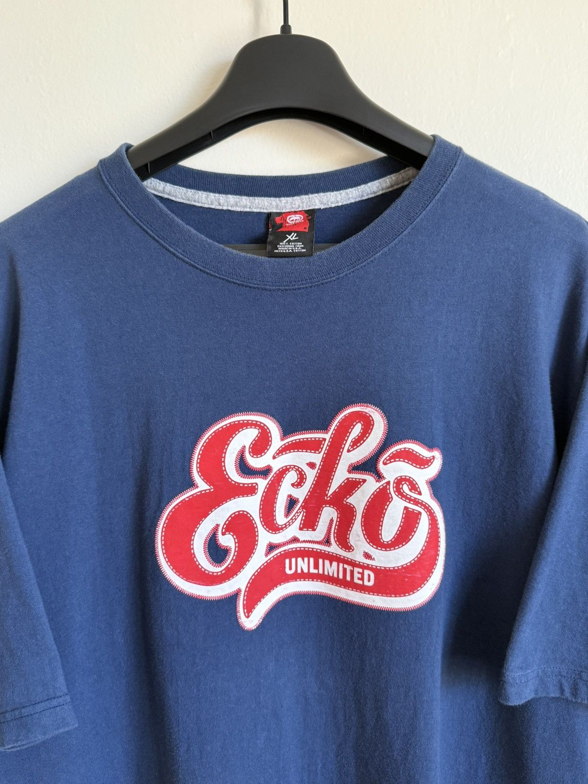 Ecko Unltd. Vintage Ecko Unlimited Logo T-Shirt Navy Blue XL Made in USA Size US XL / EU 56 / 4 - 3 Thumbnail