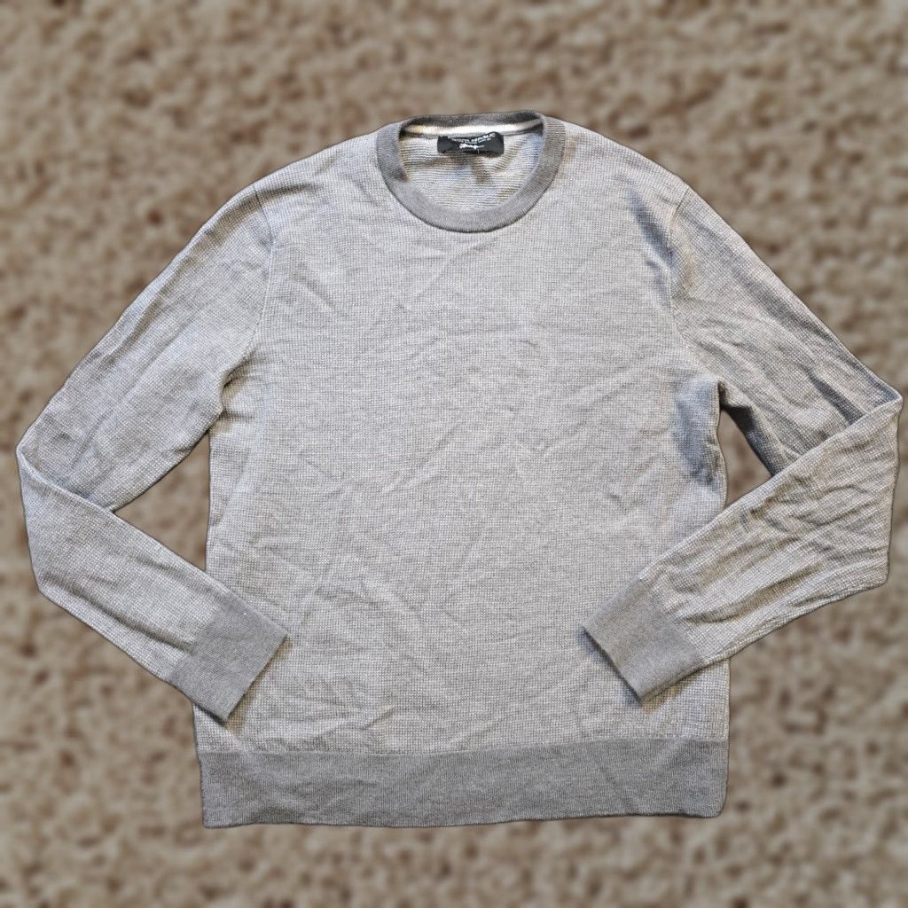Banana Republic Banana Republic Mens Sweater Size Medium Gray Thermal Merino Wool Casual Basic Size US M / EU 48-50 / 2 - 1 Thumbnail