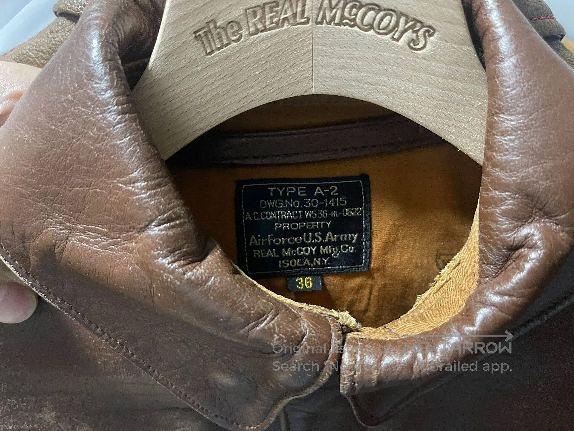 The Real McCoy's vintage real mccoy leather bomber jacket. Size US S / EU 44-46 / 1 - 4 Thumbnail