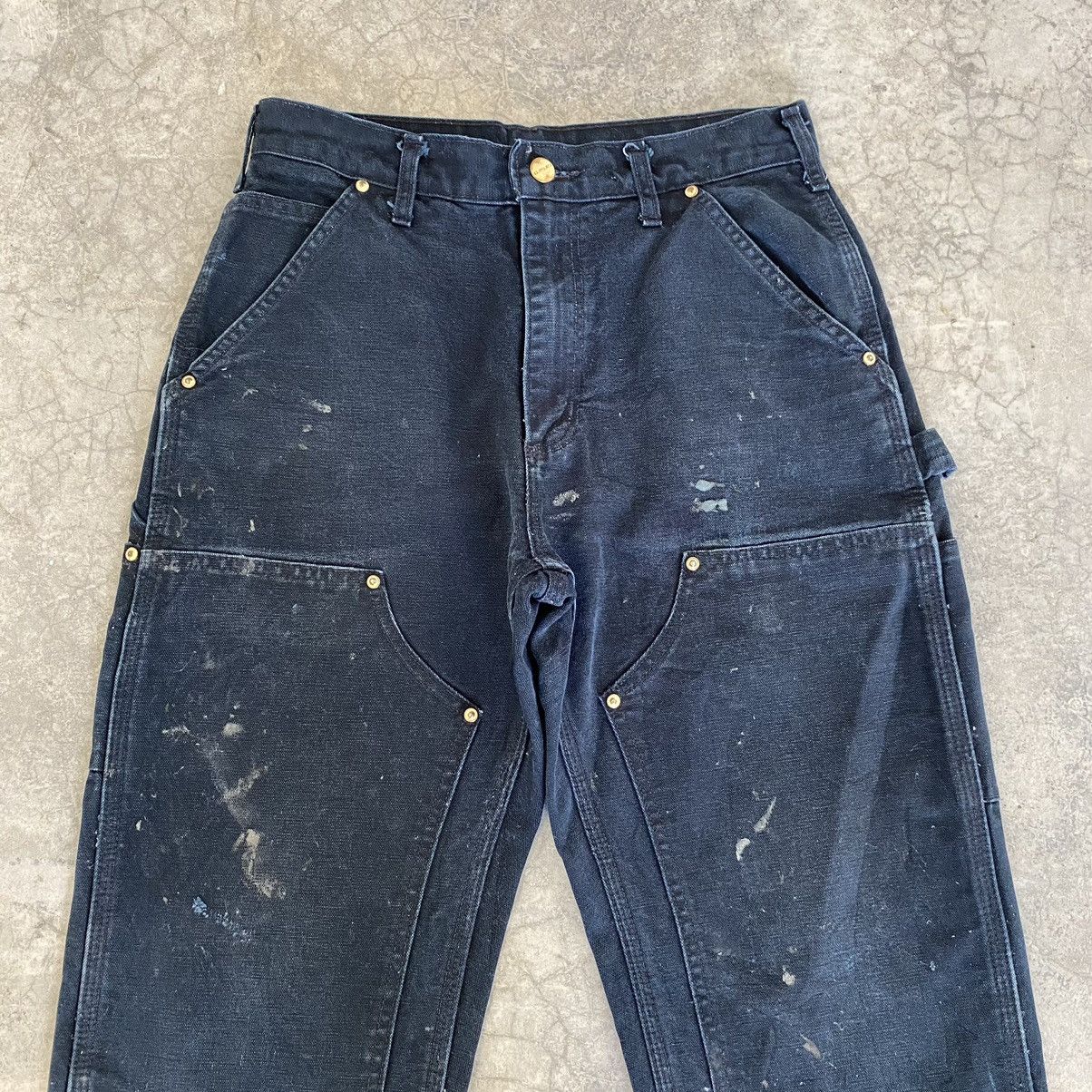 Carhartt VTG Carhartt Double Knee Splatter Carpenter Pants Size US 29 - 3 Thumbnail