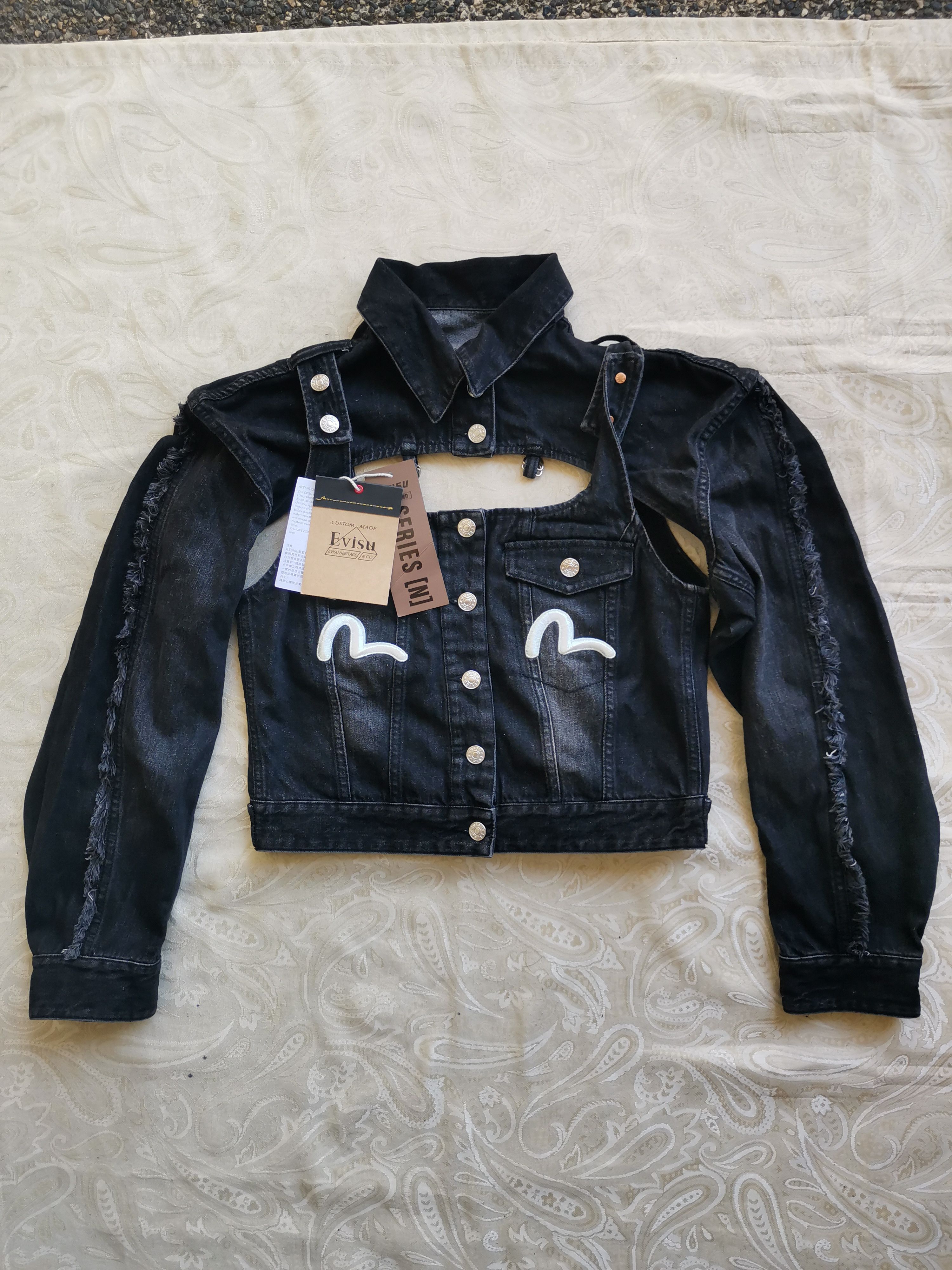 Evisu Evisu Seagull Embroidery Detachable 2-In-1 Fit Denim Jacket Size M / US 6-8 / IT 42-44 - 1 Thumbnail