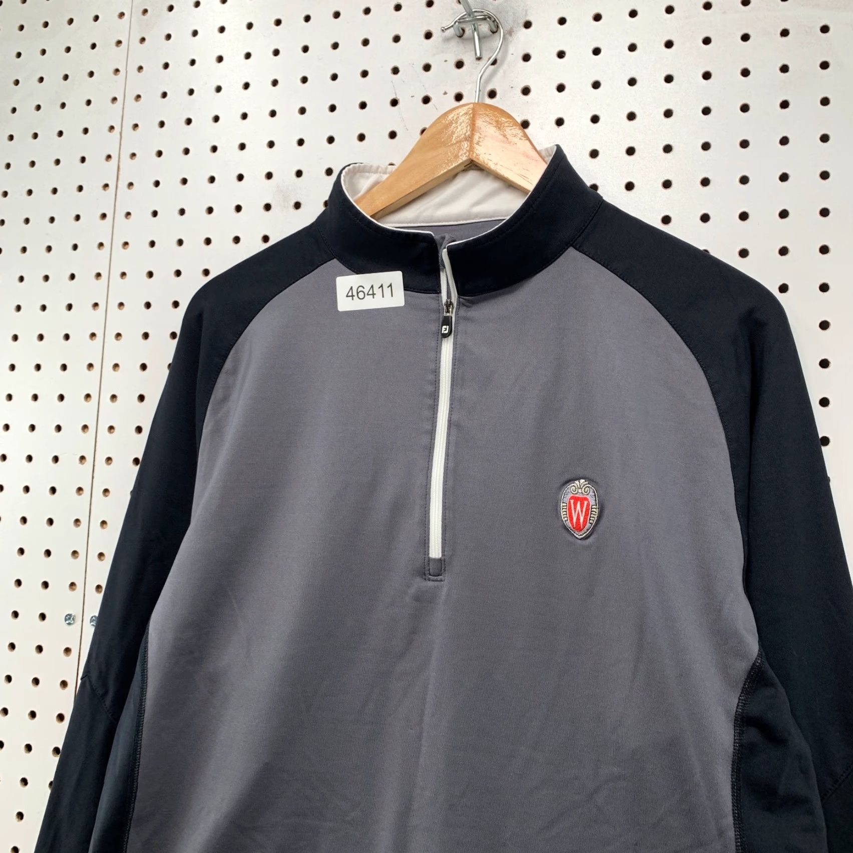 Footjoy FootJoy FJ 1/4 Quarter Zip Pullover Mens XL Gray Black Performance Pullover Size US XL / EU 56 / 4 - 4 Thumbnail
