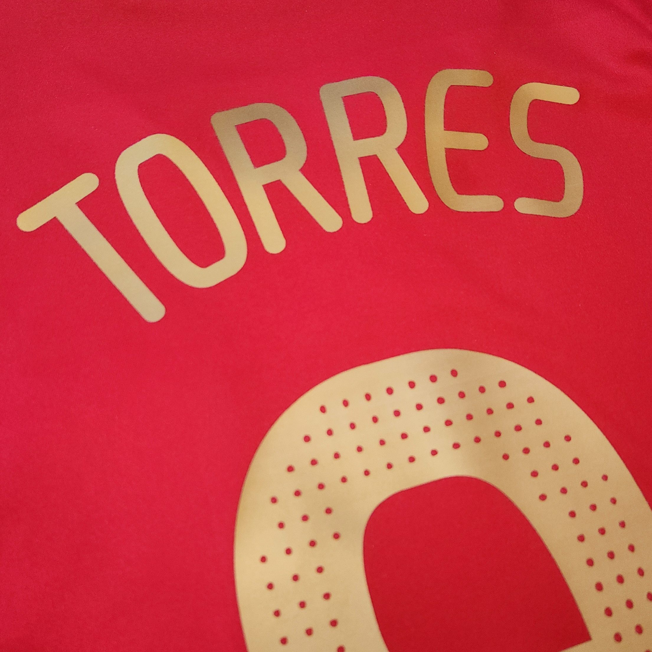 Adidas Authentic Retro Spain TORRES Euro 2008-2009 Home Jersey Size US M / EU 48-50 / 2 - 6 Thumbnail