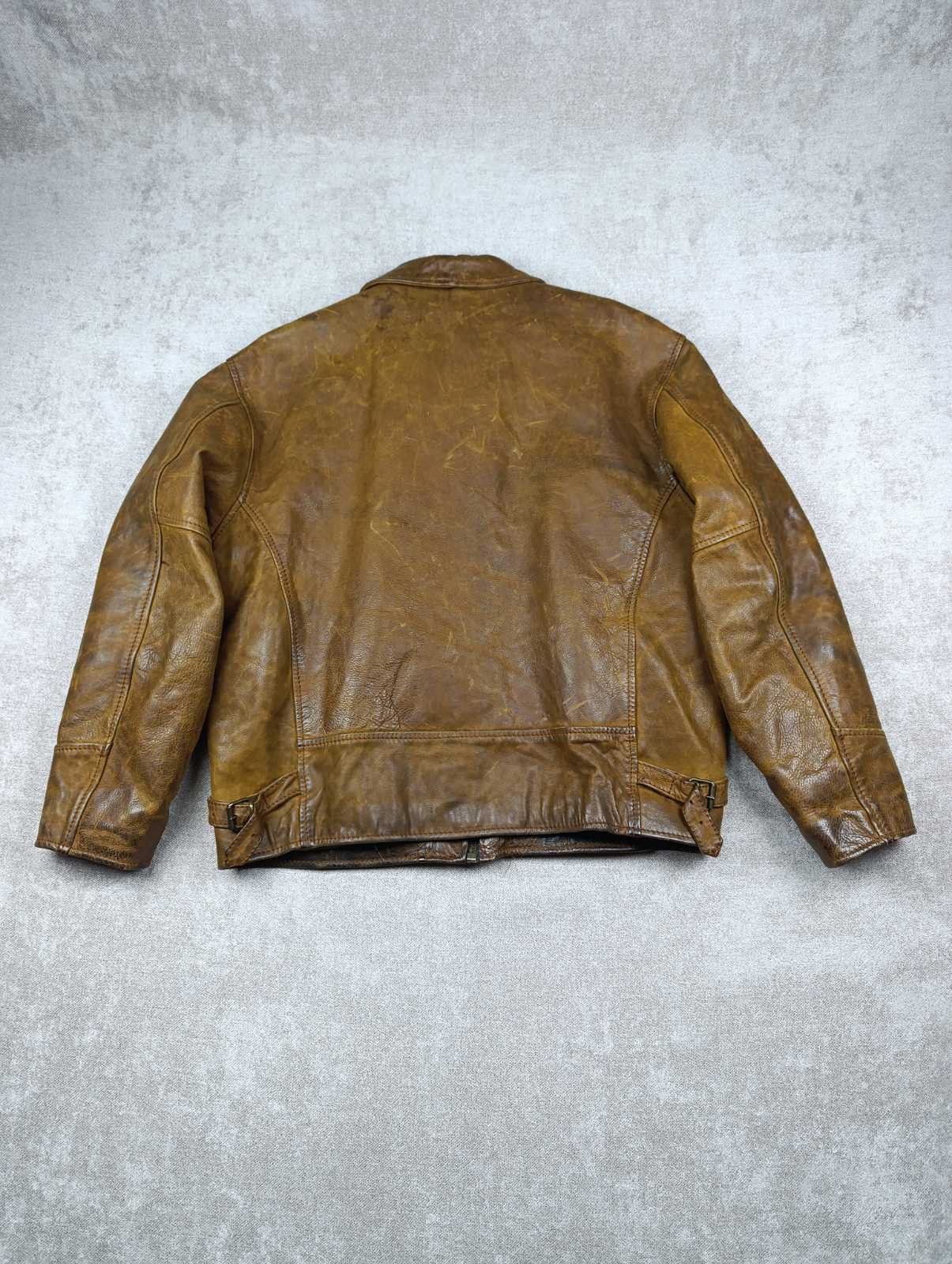 Vera Pelle CONQUET VERA PELLE VINTAGE LEATHER MENS FLYING JACKET Size US M / EU 48-50 / 2 - 7 Thumbnail