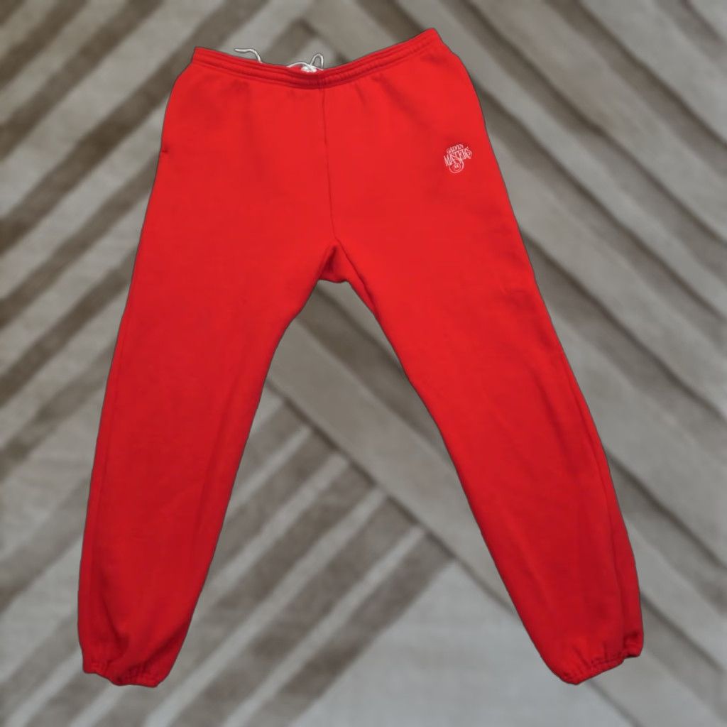 Vintage VINTAGE Bassett Walker Motorola Sweatpants Mens XL Red 90s USA Graffiti Track & Field Casual Activewear Size US 36 / EU 52 - 1 Thumbnail