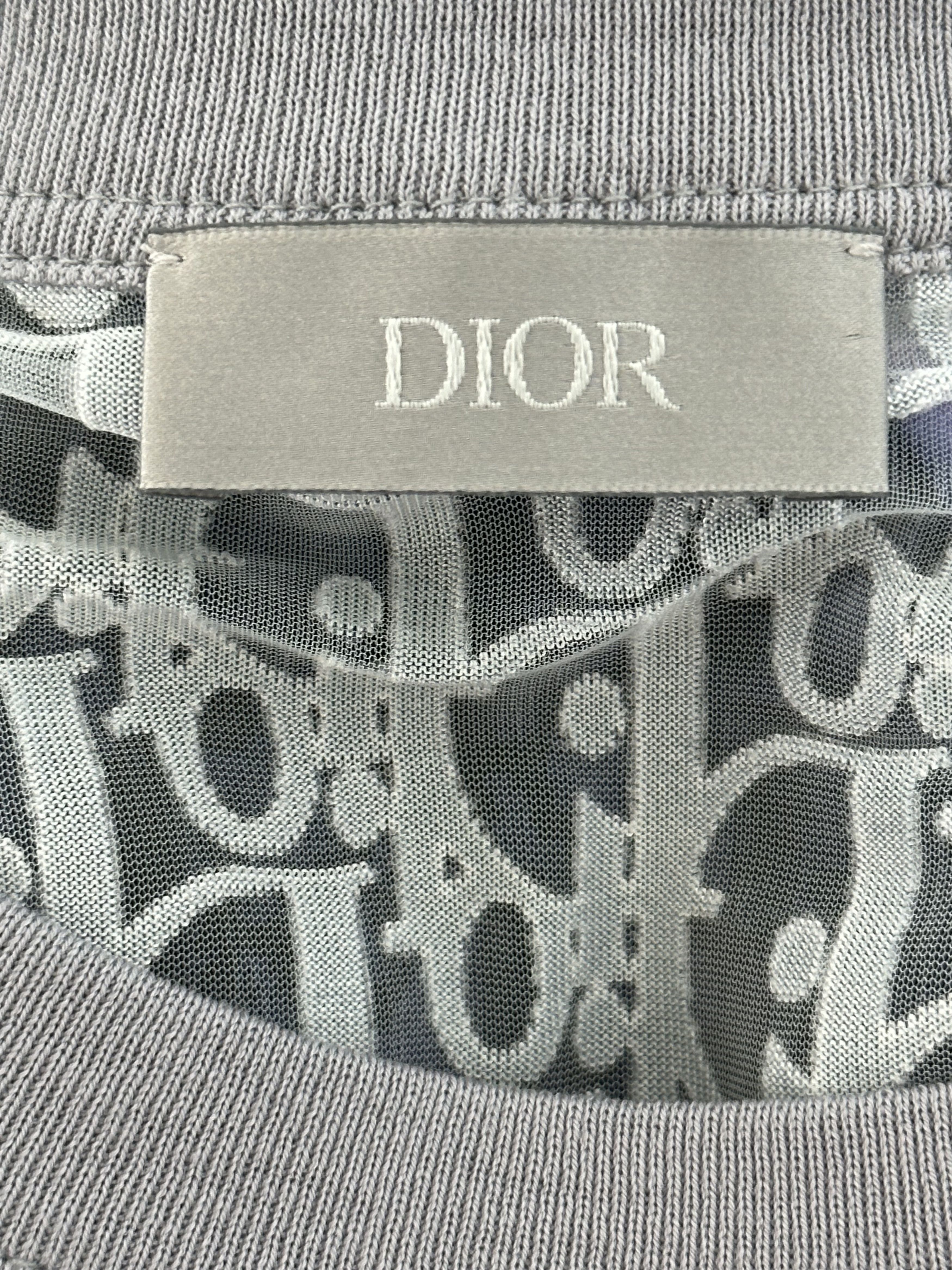 Dior Dior Kenny Scharf Grey Oblique Faces Transparent T-Shirt Size US XL / EU 56 / 4 - 3 Thumbnail