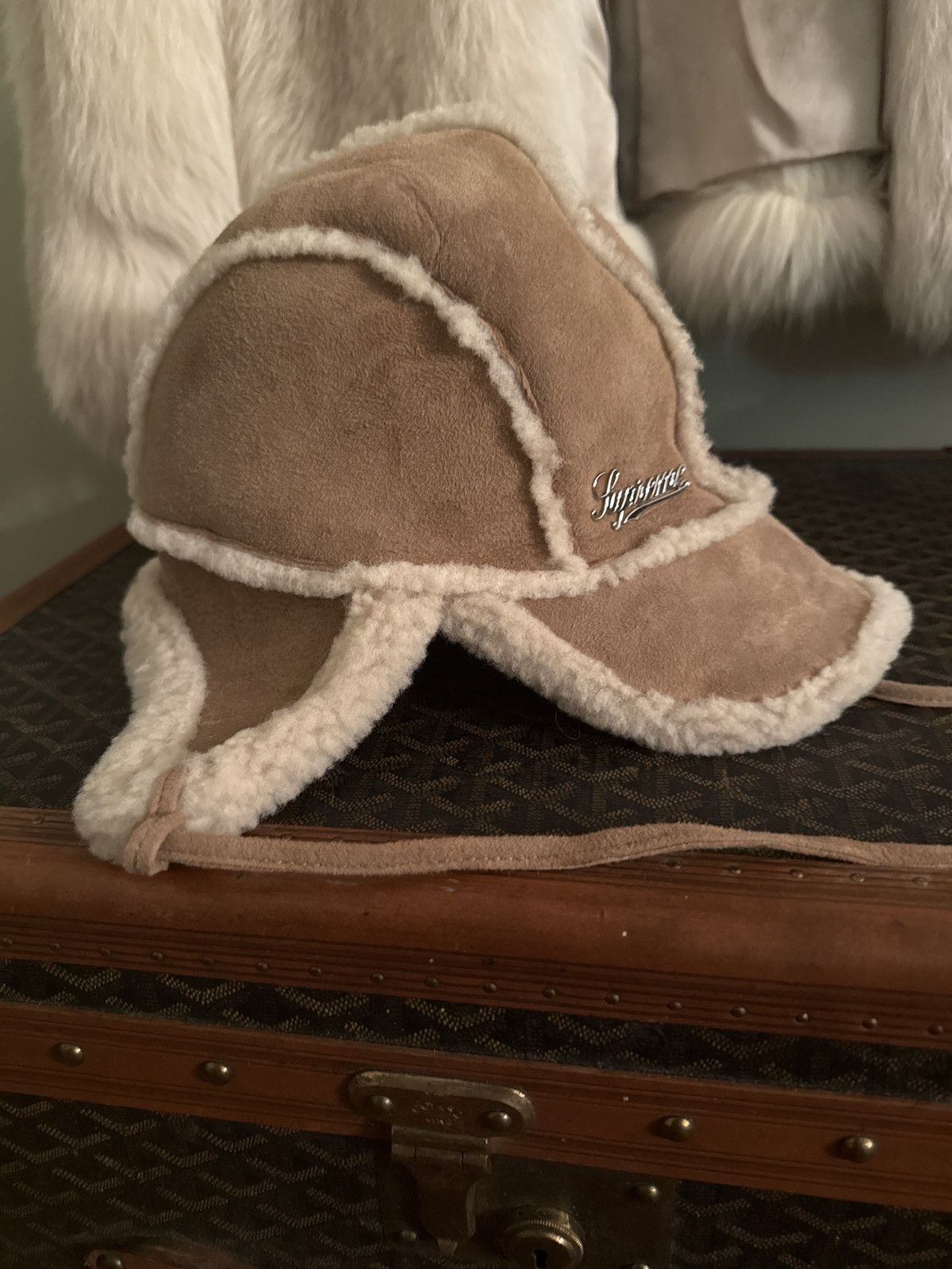 Supreme Supreme schott shearling earflap hat Size ONE SIZE - 2 Thumbnail