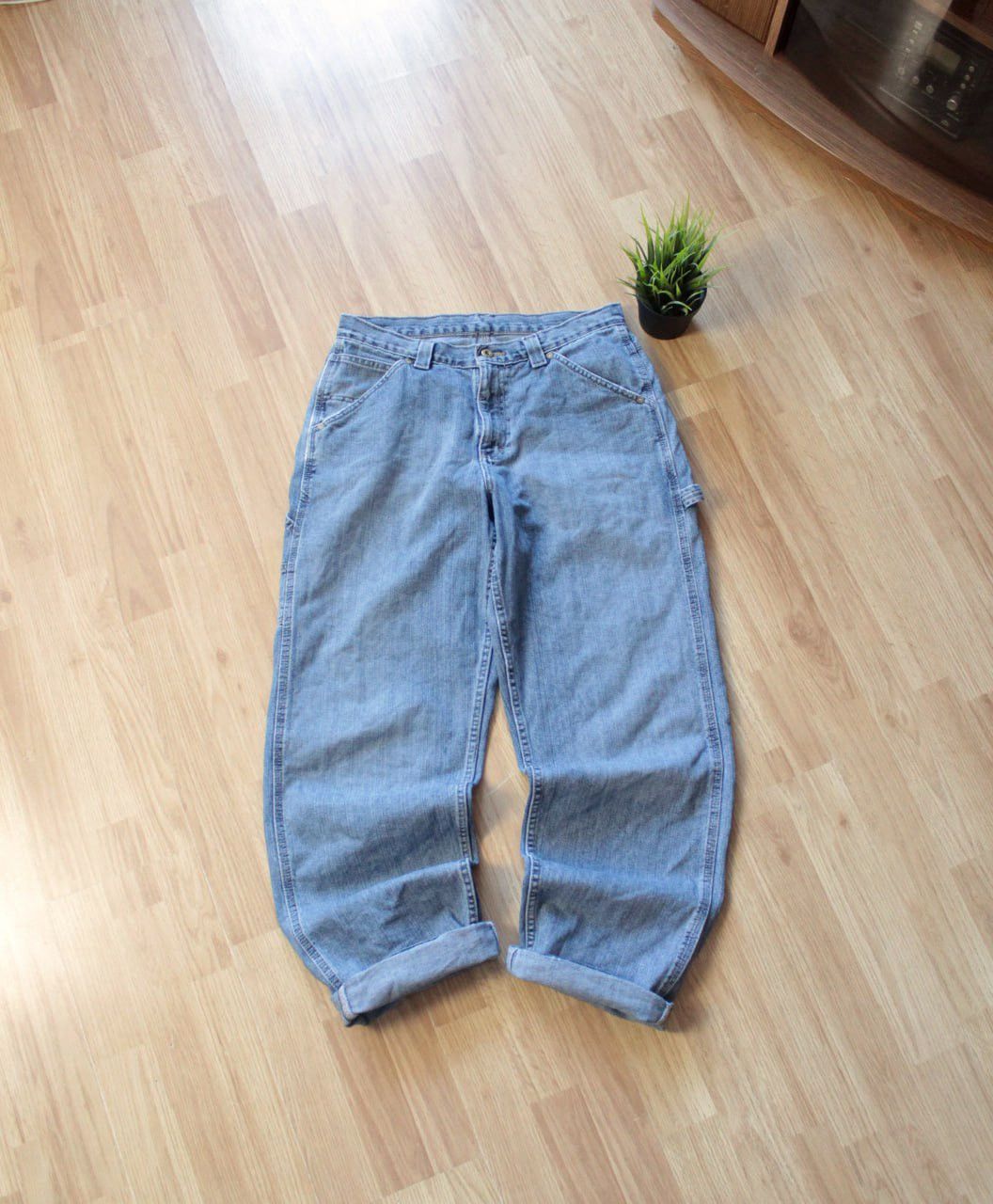 Japanese Brand × Vintage 🔥 VINTAGE DENIM CARPENTER DETROIT CHORE JEANS LEE DUNGAREES Size US 32 / EU 48 - 5 Thumbnail