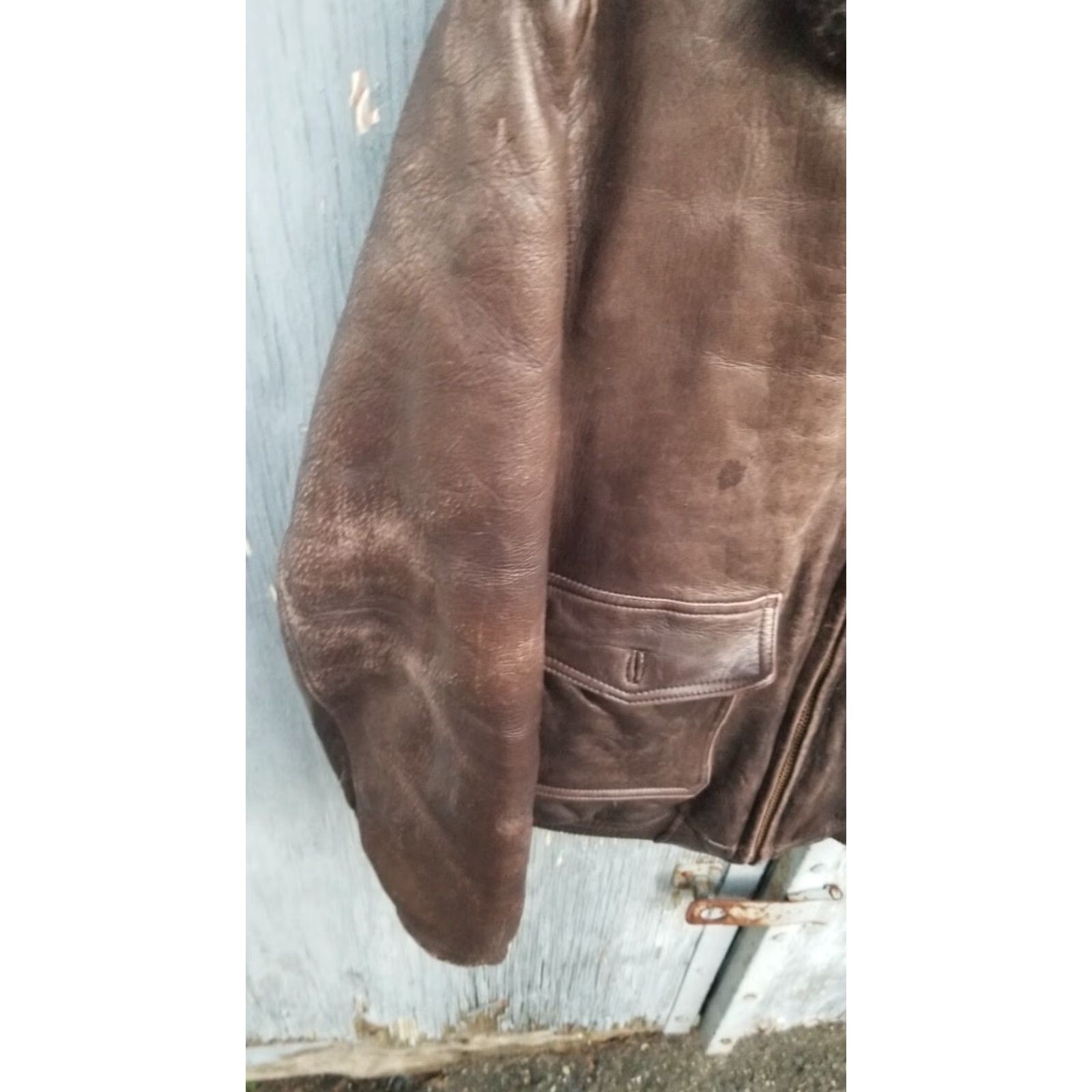 Vintage VINTAGE Lakeland Leather Flight Jacket Size 46 Mens Leather Flight Jacket 46 Brown Size US S / EU 44-46 / 1 - 2 Thumbnail