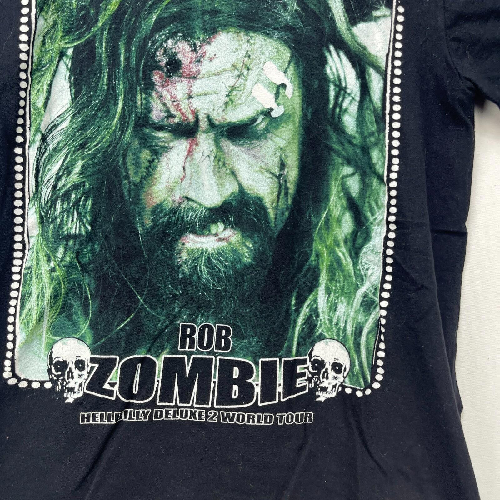 Vintage Vintage Y2K Rob Zombie Hellbilly Deluxe 2 T-shirt XS Size US XS / EU 42 / 0 - 3 Thumbnail