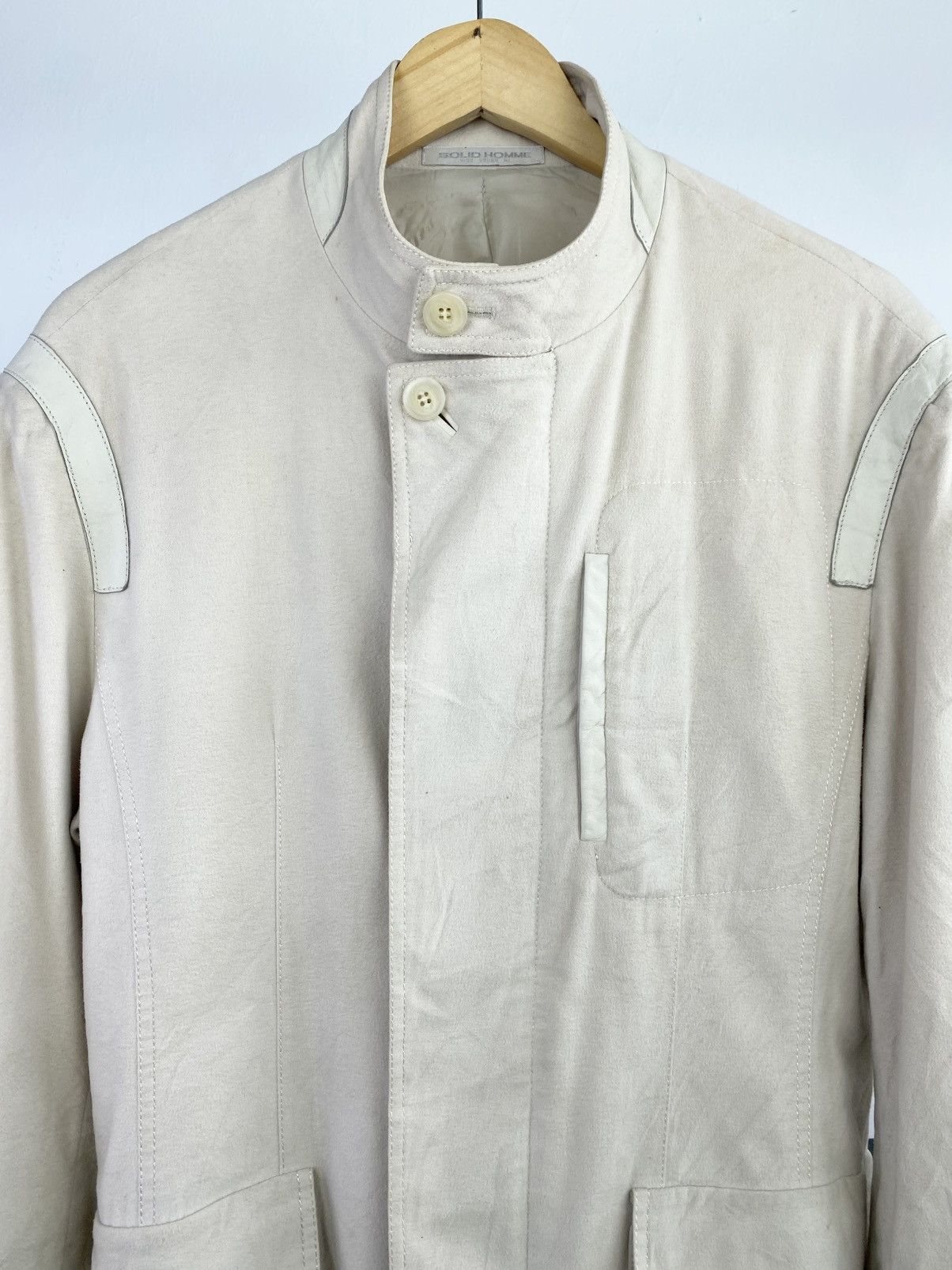 Wooyoungmi Wooyoungmi Rayon Blend Mandarin Collar Trench Jacket Size US M / EU 48-50 / 2 - 4 Thumbnail