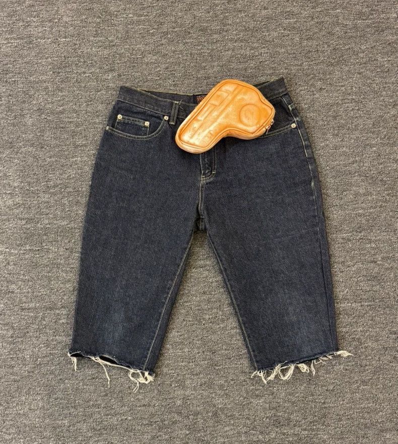 Walter Van Beirendonck walter van beirendonck size xl Gun bag denim shorts Size US 29 - 1 Thumbnail