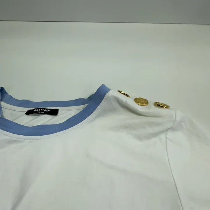 Balmain Balmain Colorful Logo Short Sleeve T-Shirt -2507 Size L / US 10 / IT 46 - 1 Thumbnail