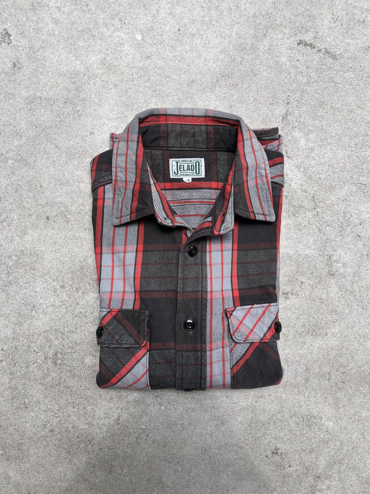 Japanese Brand × Jelado Jelado heavy flannel unionworkers shirt Size US M / EU 48-50 / 2 - 4 Thumbnail