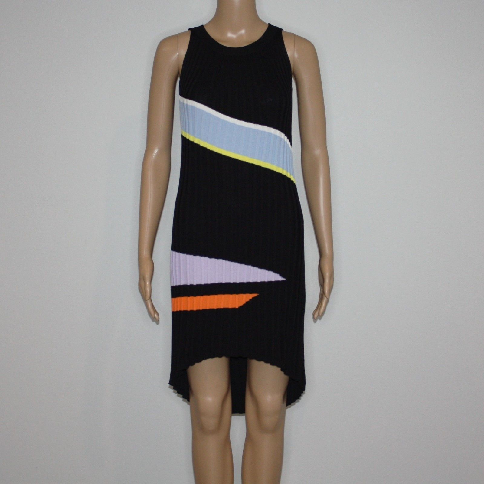 Other Raoul Ribbed Cotton-Blend Mini Black Dress MSRP $715 Size L / US 10 / IT 46 - 4 Thumbnail